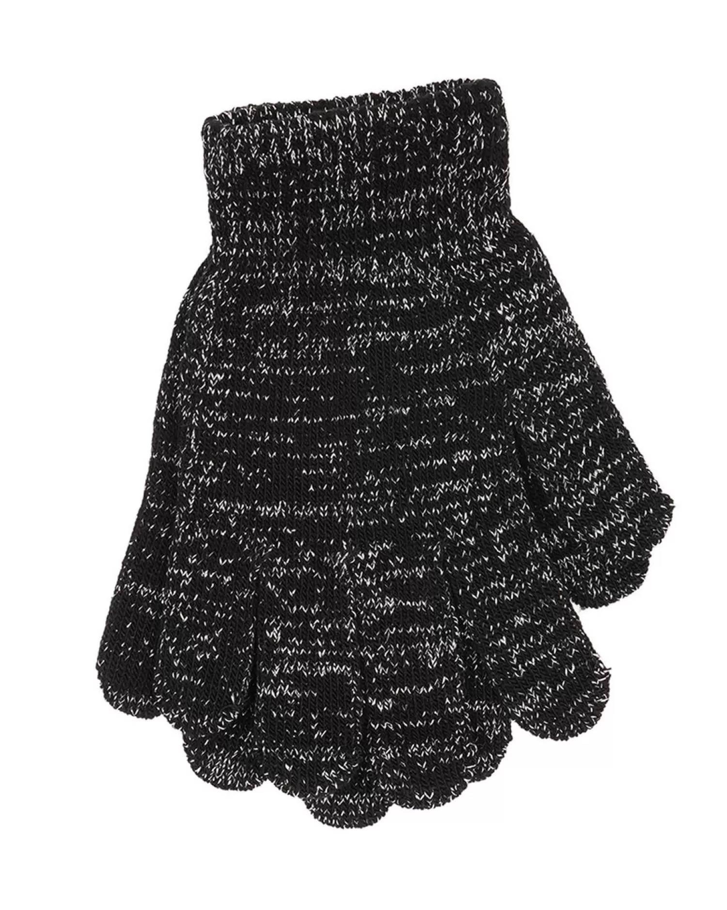 Kids * 2 Pack Kids Lurex Magic Gloves - Black