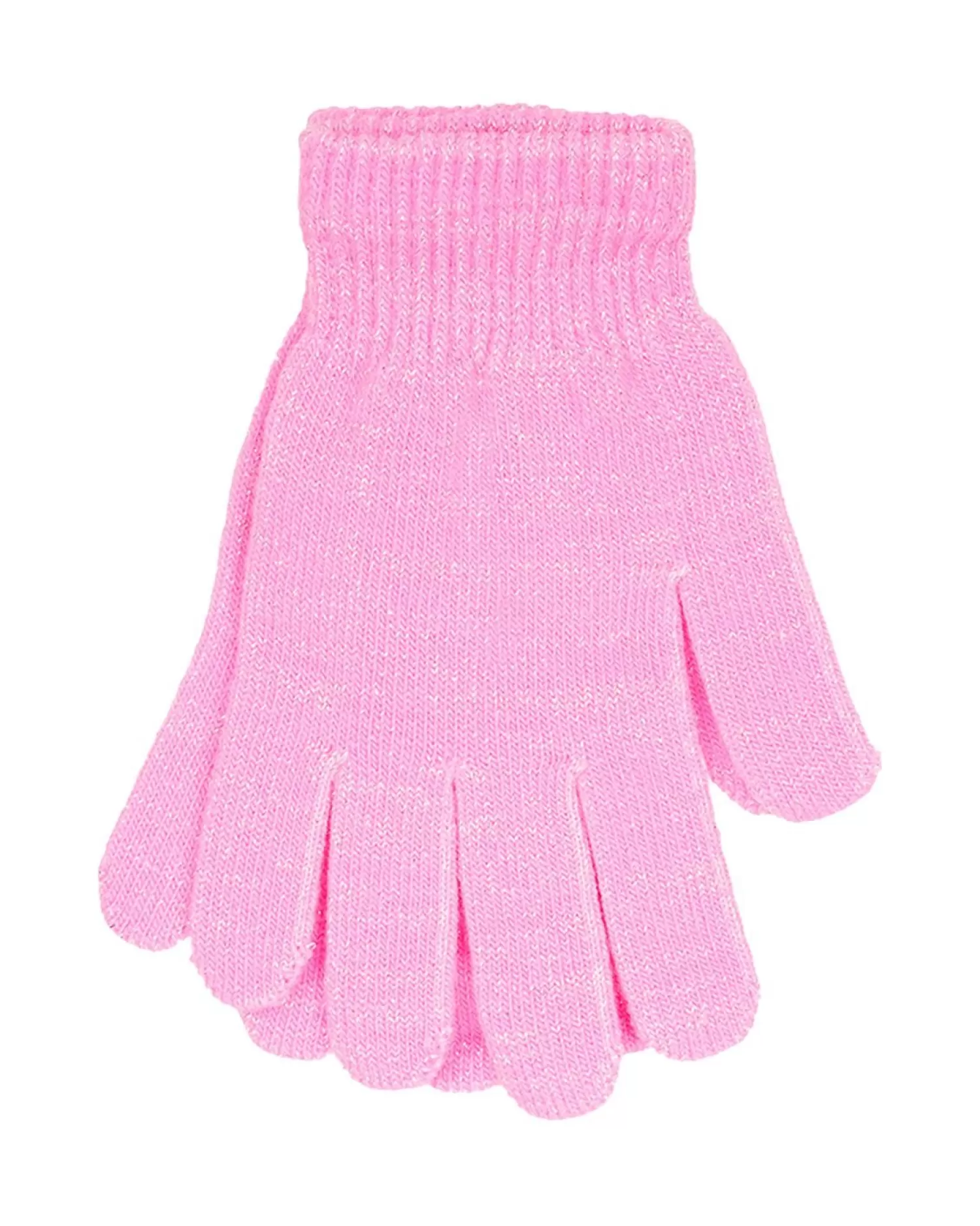 Kids * 2 Pack Kids Lurex Magic Gloves - Pink