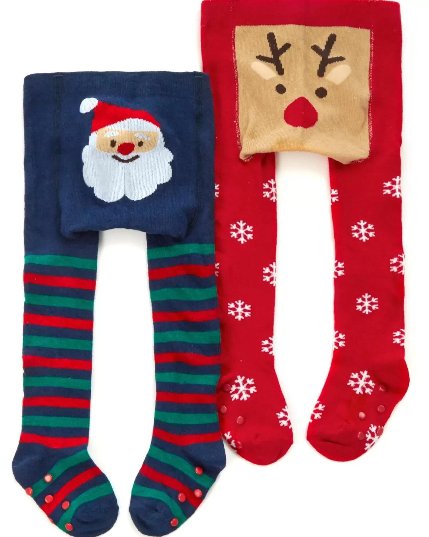 Kids * 2 Pairs Babies Christmas Cotton Rich Tights