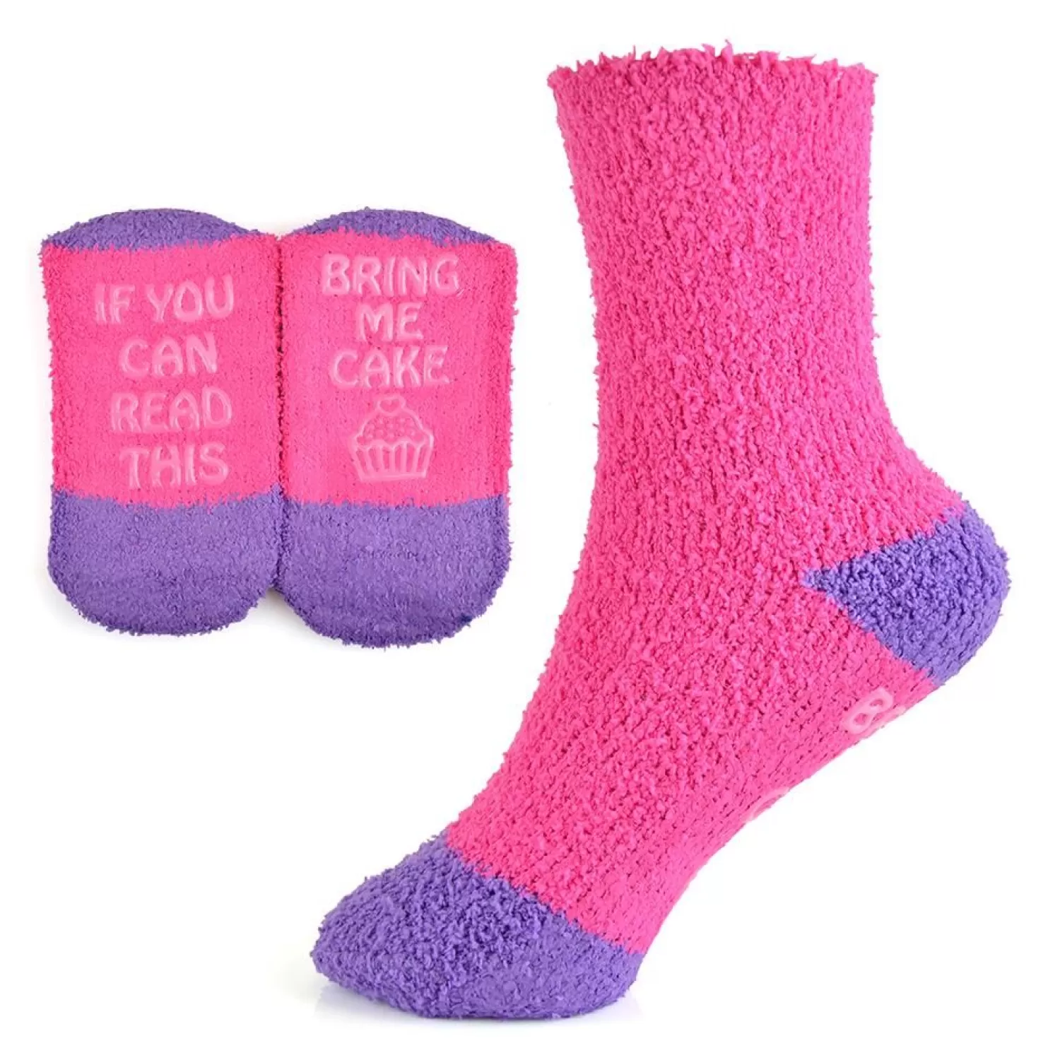 Kids Bertie & Bo 3 Pairs Girls Novelty Slogan Sole Cosy Socks