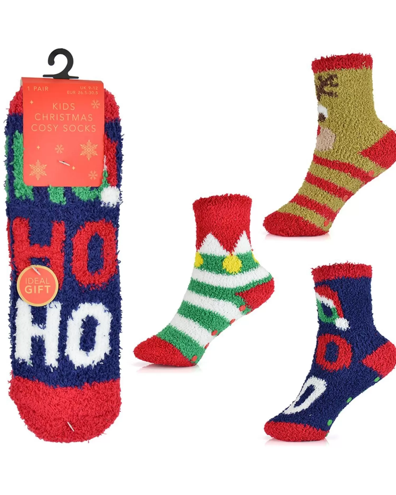 Kids * 3 Pairs Kids Christmas Cosy Socks