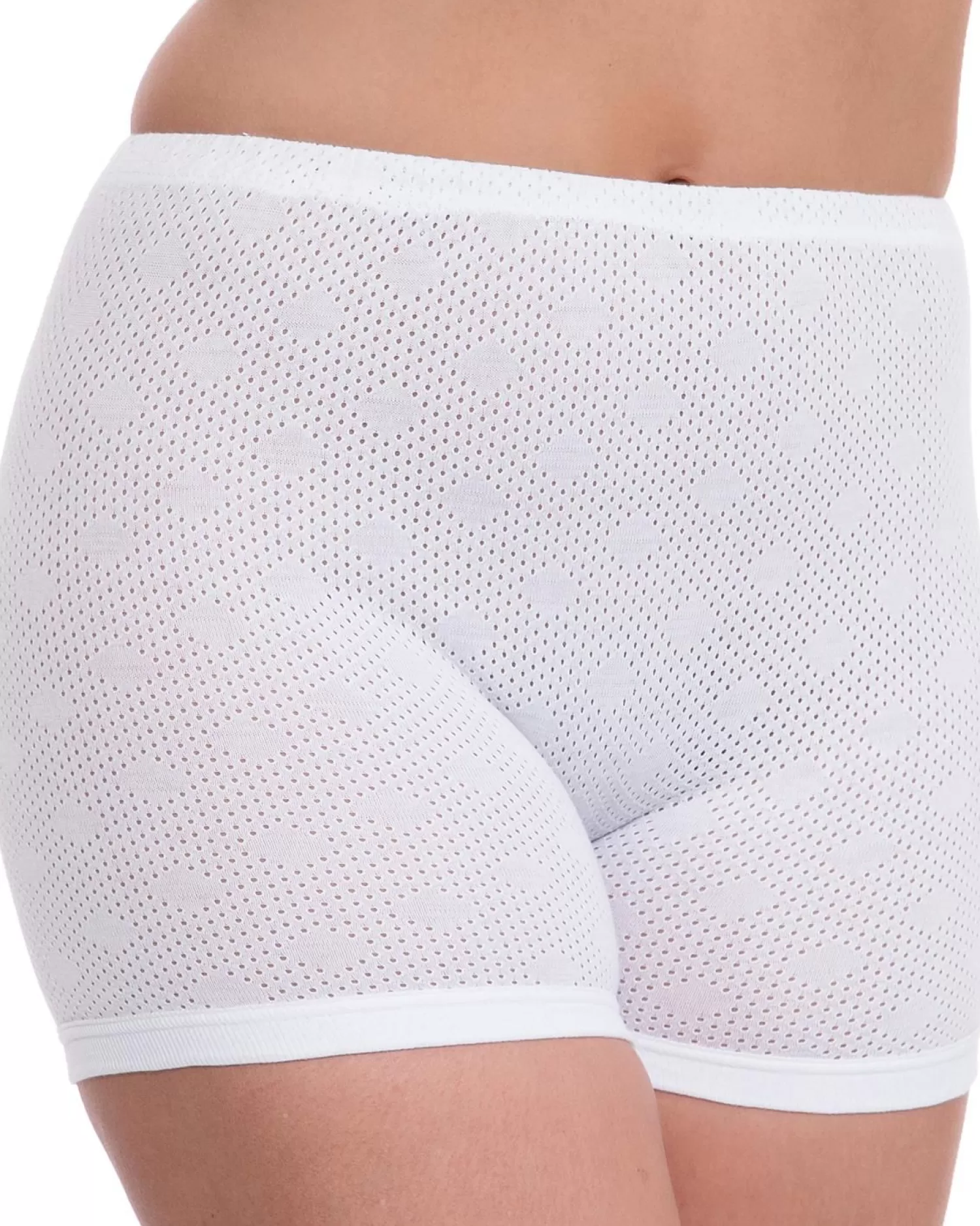 * Knickers | 3 Pairs White 100% Cotton Airtex Pantees