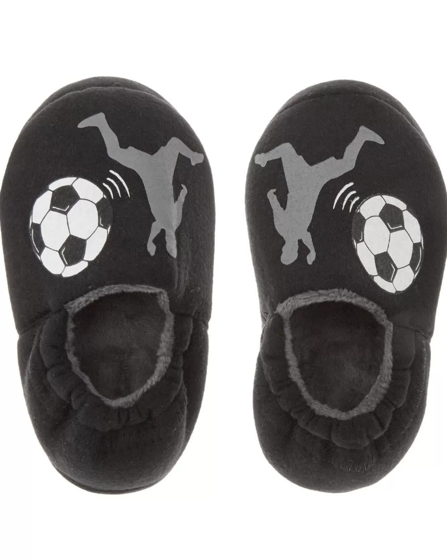 Kids 4Kidz Black Football Slippers