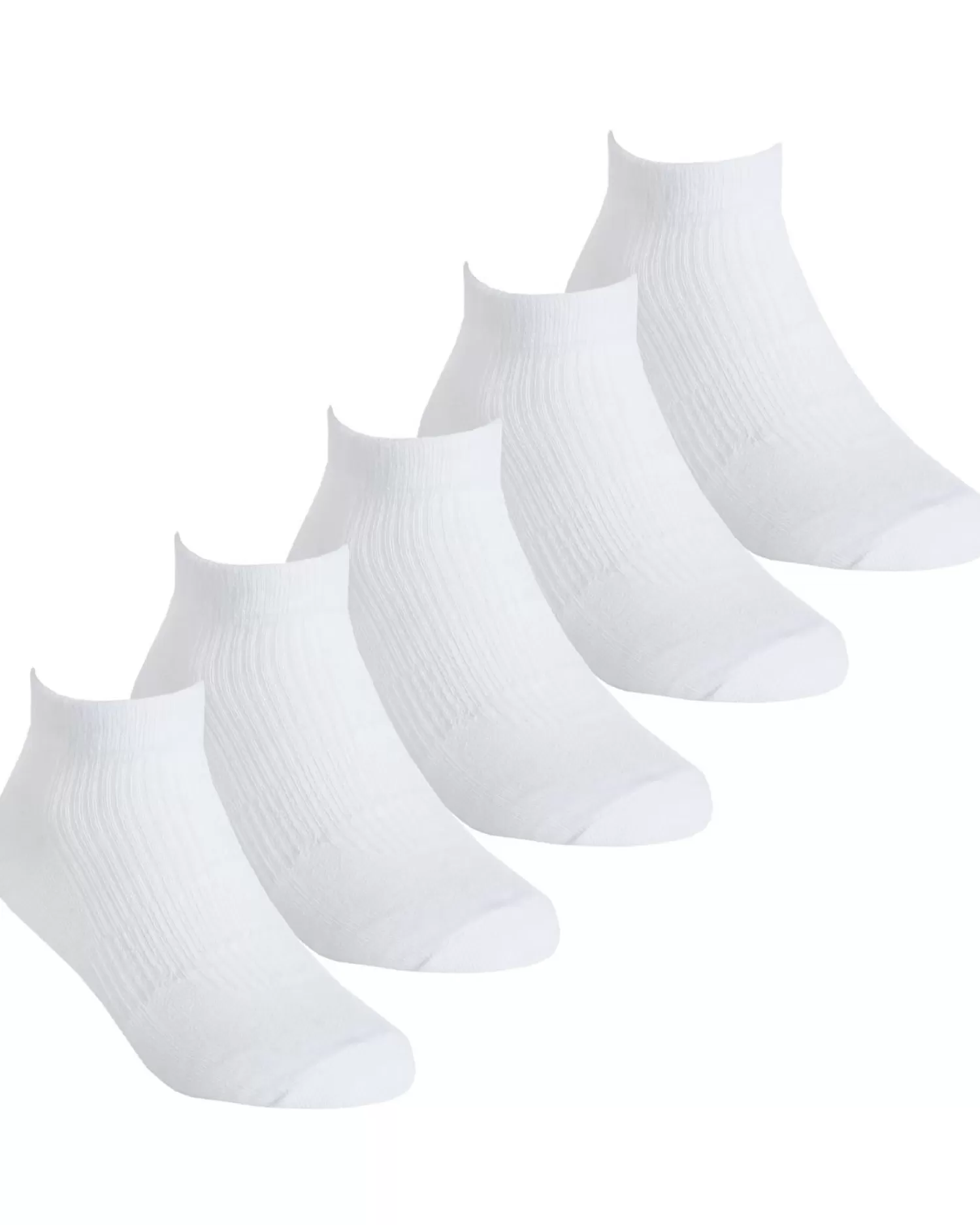 Kids * 5 Pairs Kids Sport Trainer Socks - White