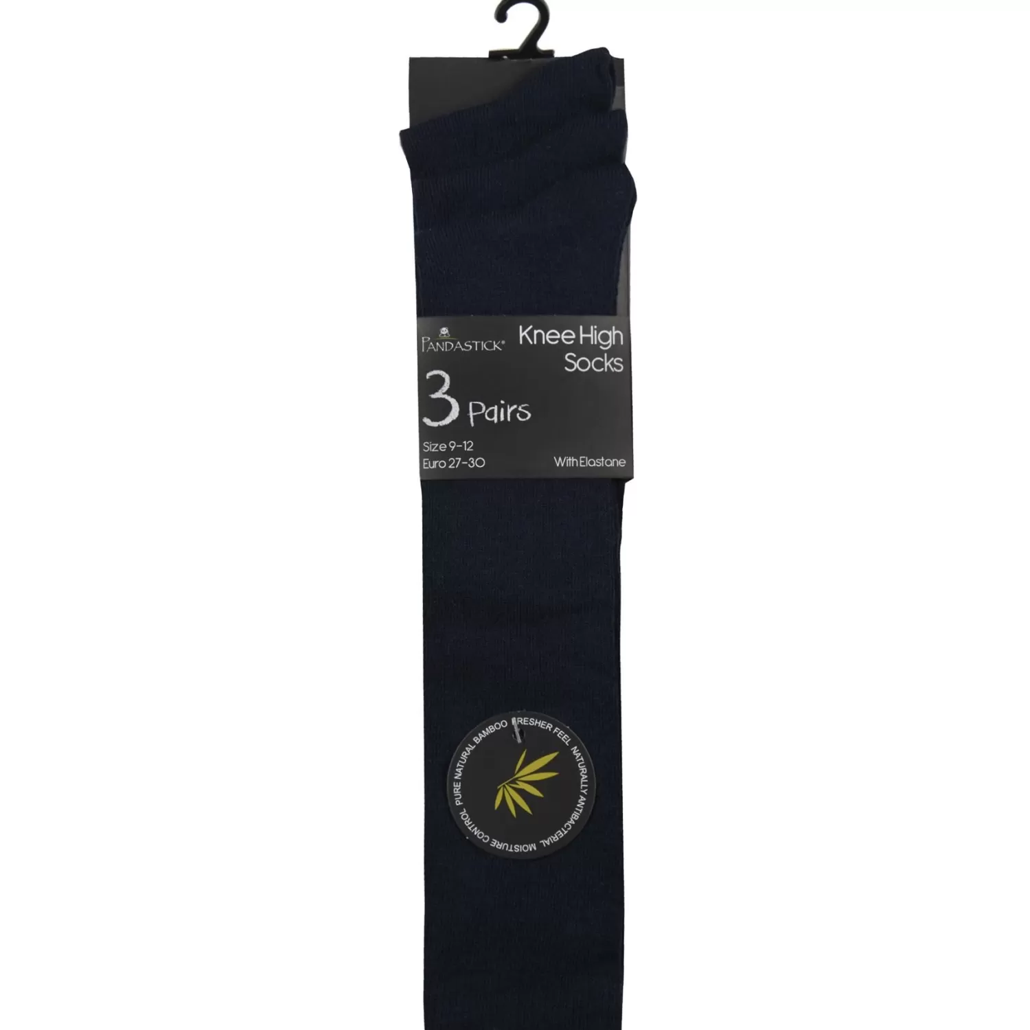 Kids * 6 Pairs Kids Bamboo Knee High Socks - Navy