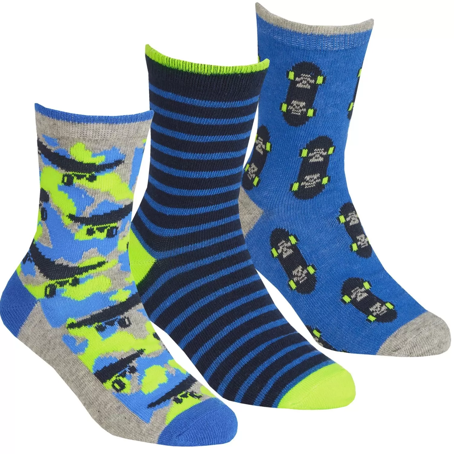 Kids * 6 Pairs Kids Camo Print Ankle Socks