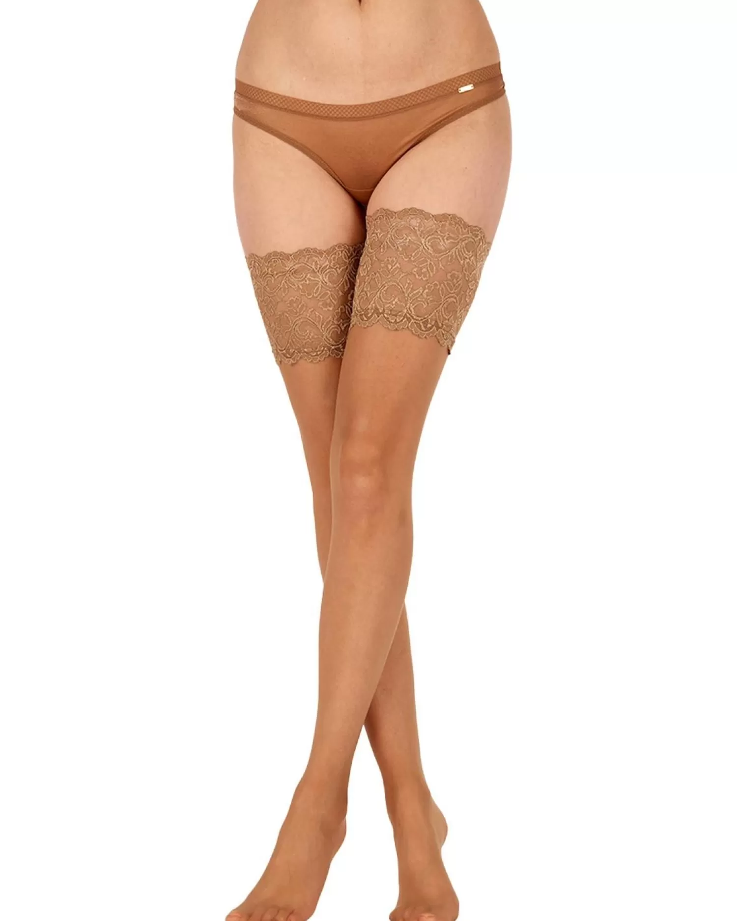 Aristoc Hold Ups & Stockings | 10 Denier Lace Top Hold Ups - Nude