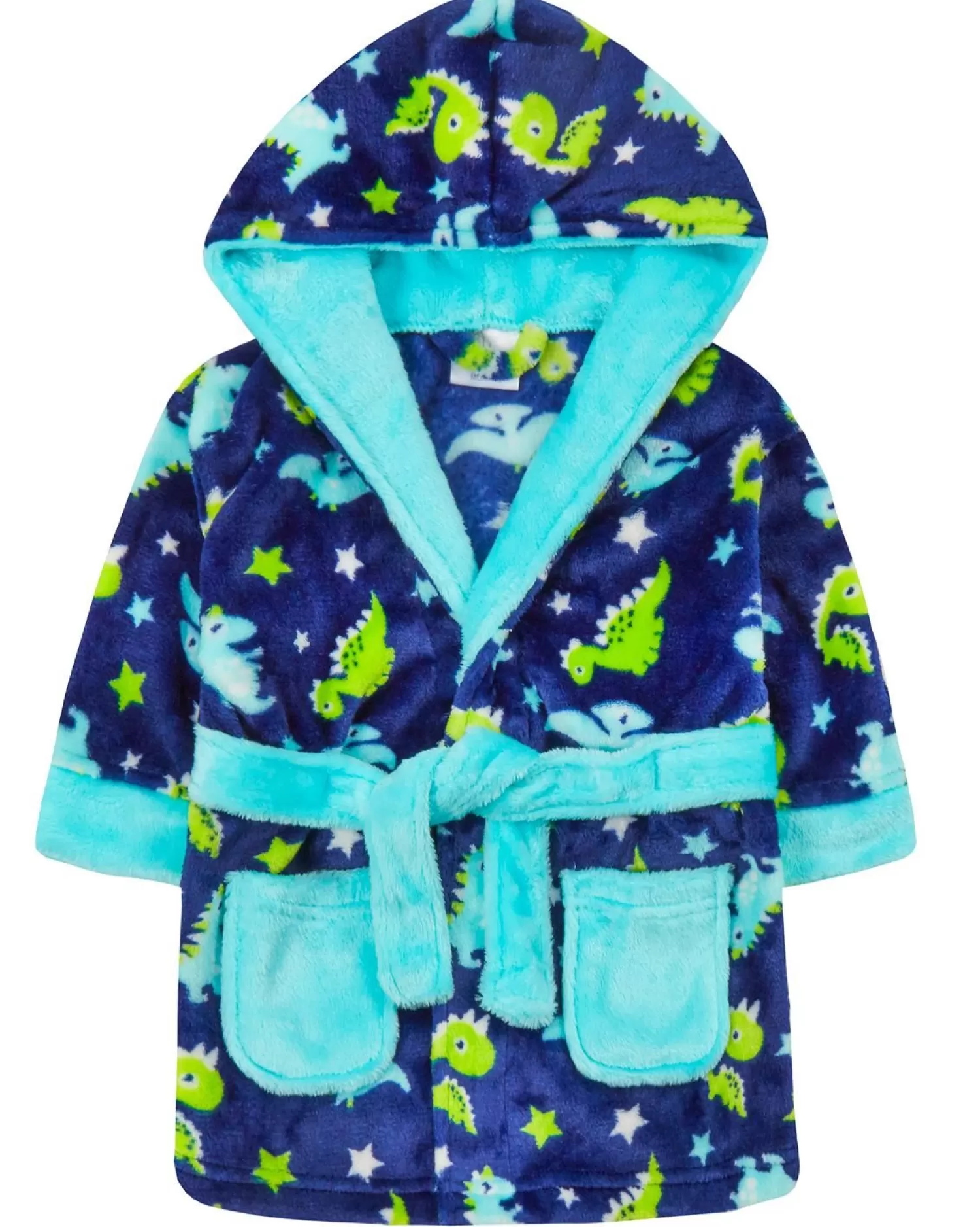 Kids Babytown Baby Dinosaur Fleece Dressing Gown