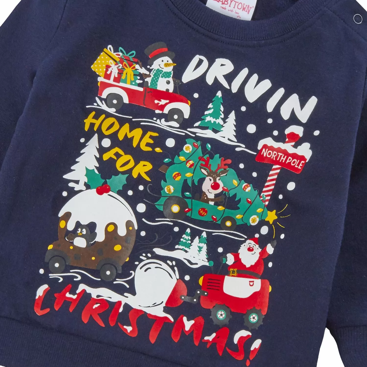 Kids * Baby Driving Home For Christmas Jumper