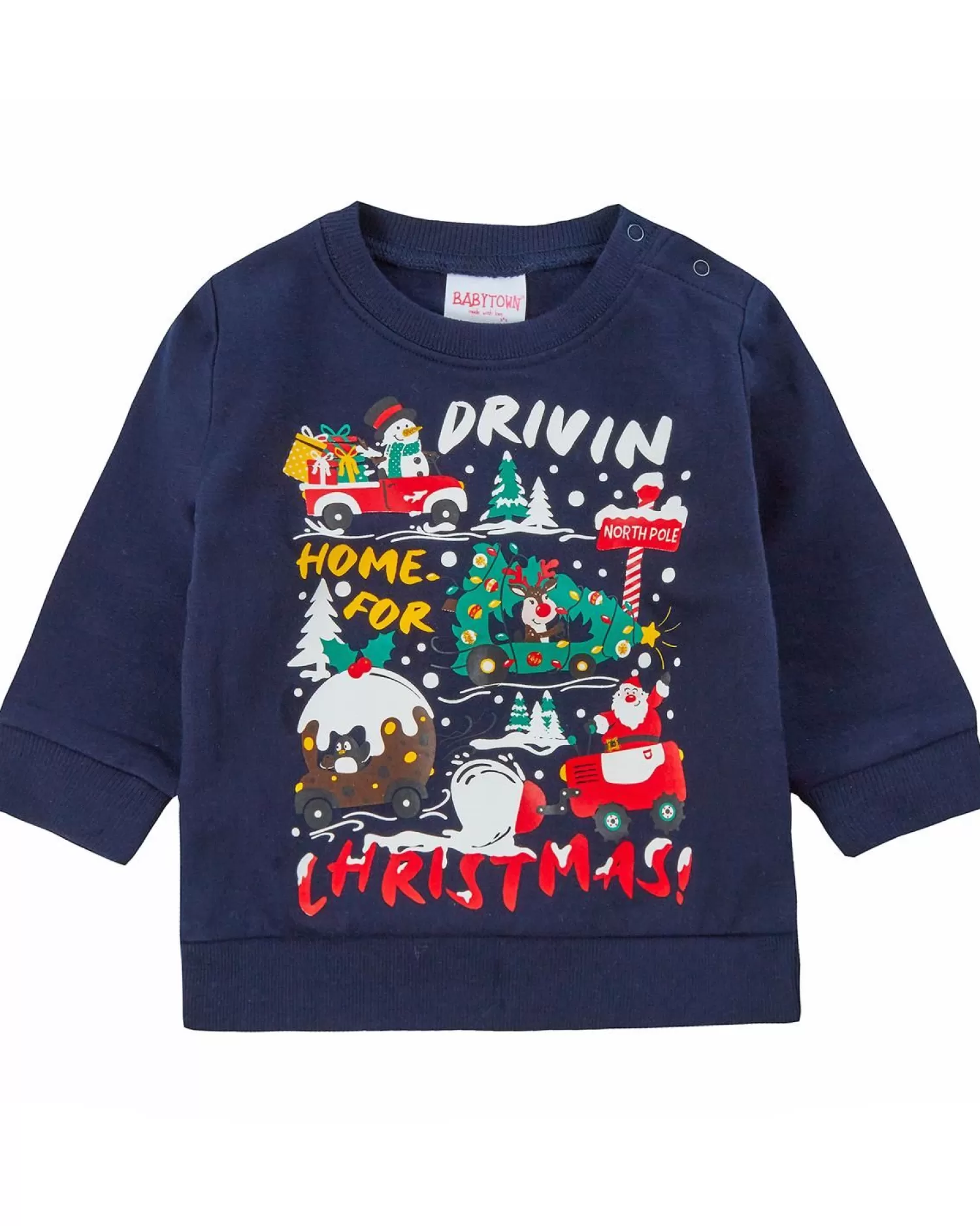 Kids * Baby Driving Home For Christmas Jumper