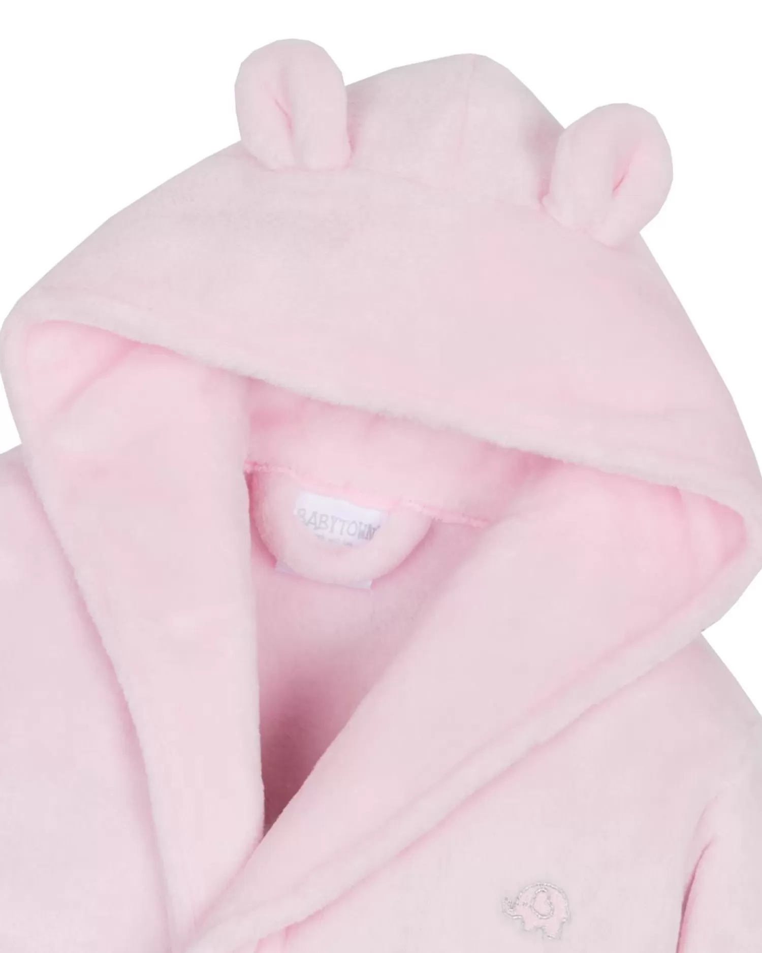 Kids Babytown Baby Elephant Fleece Robe - Pink