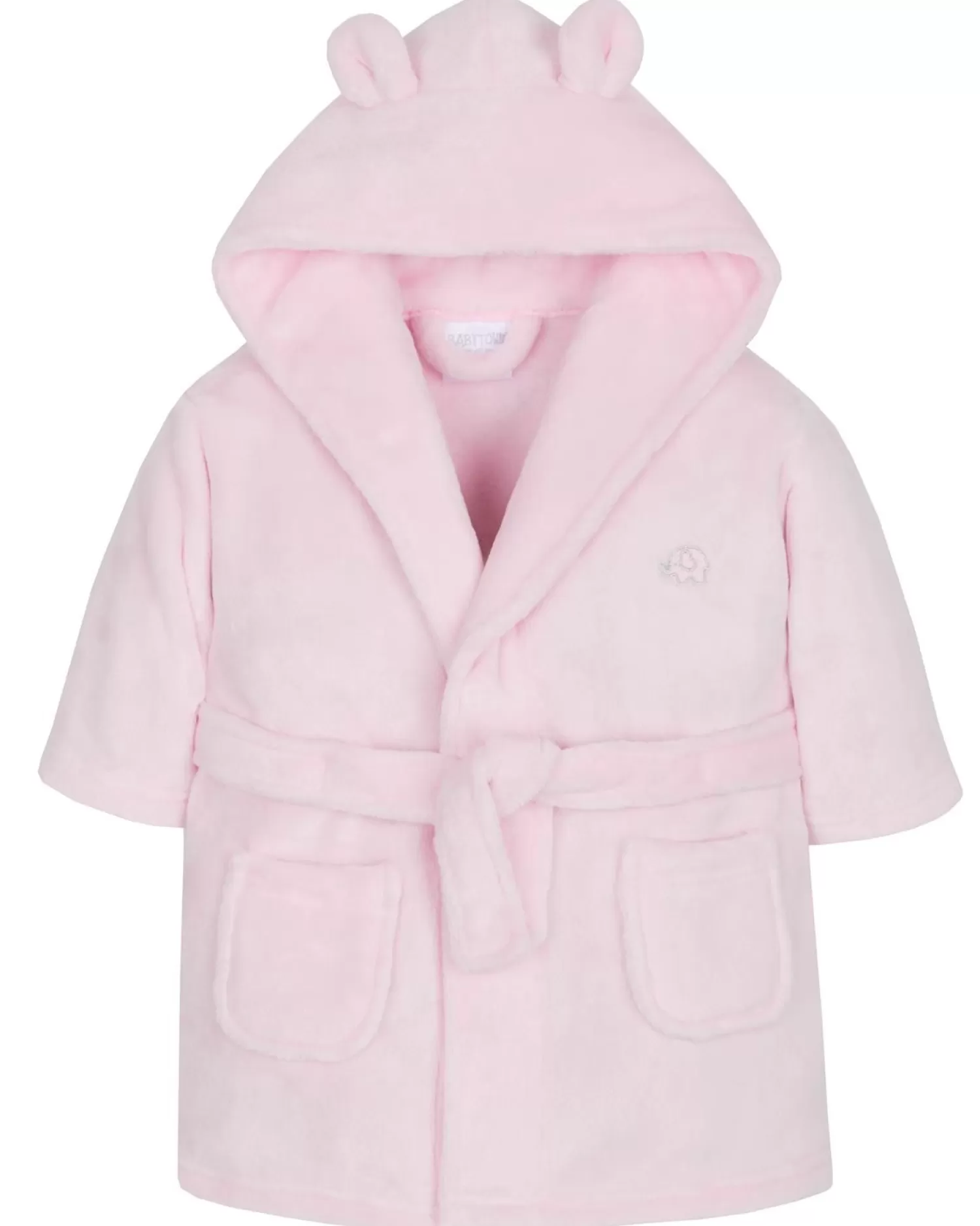 Kids Babytown Baby Elephant Fleece Robe - Pink