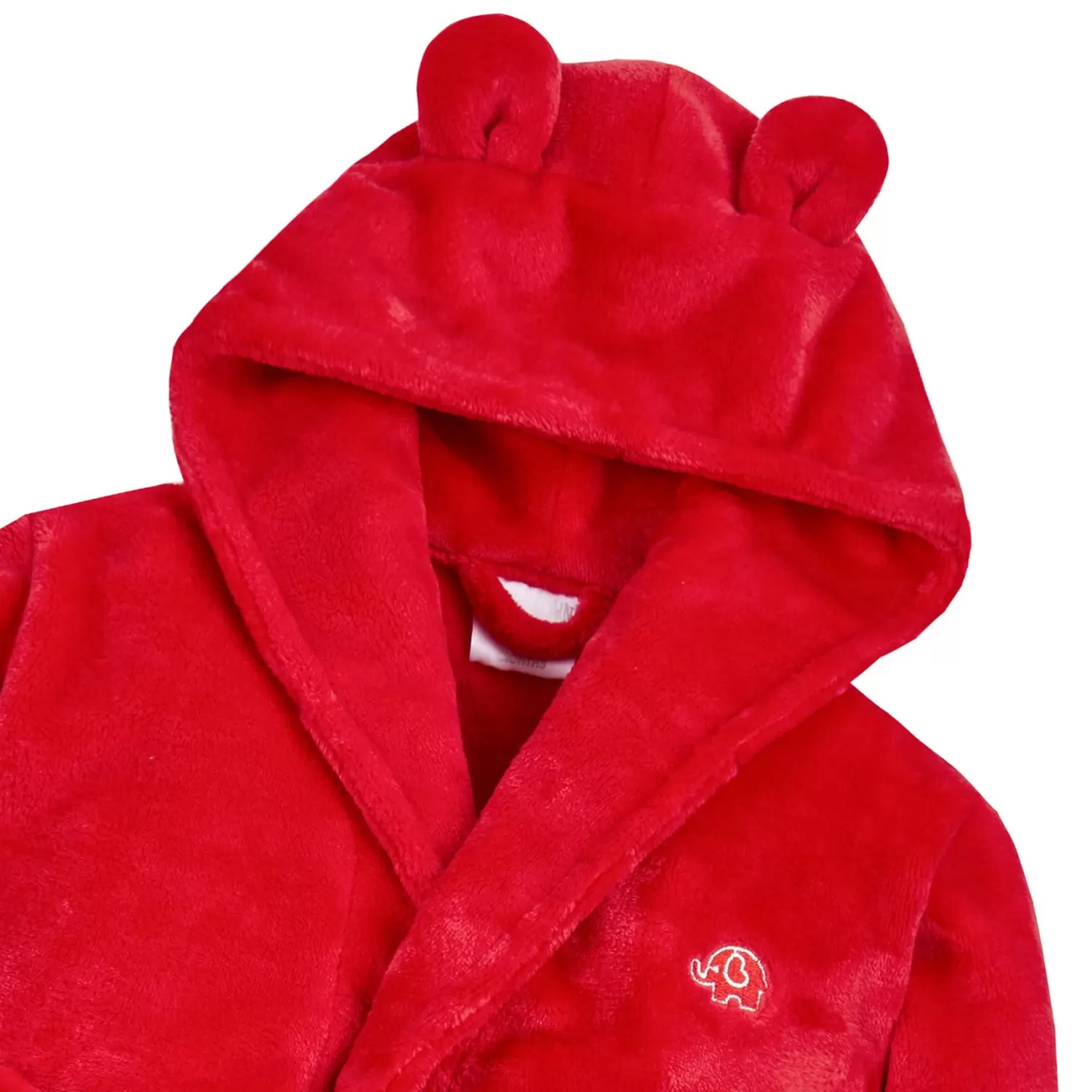 Kids Babytown Baby Elephant Fleece Robe - Red