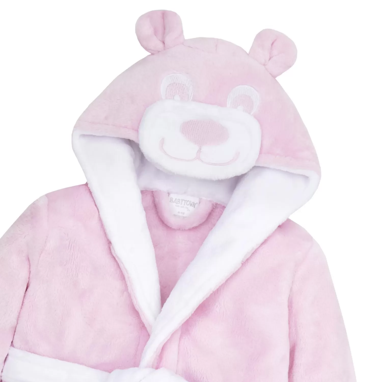 Kids Babytown Baby Teddy Fleece Robe - Pink