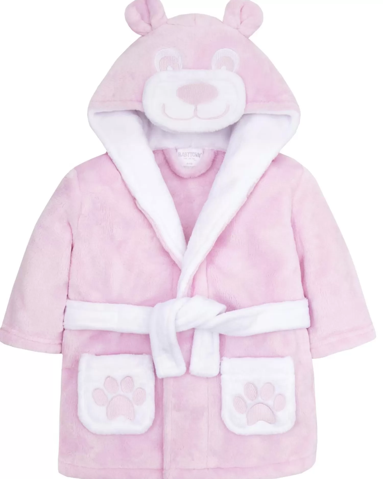 Kids Babytown Baby Teddy Fleece Robe - Pink