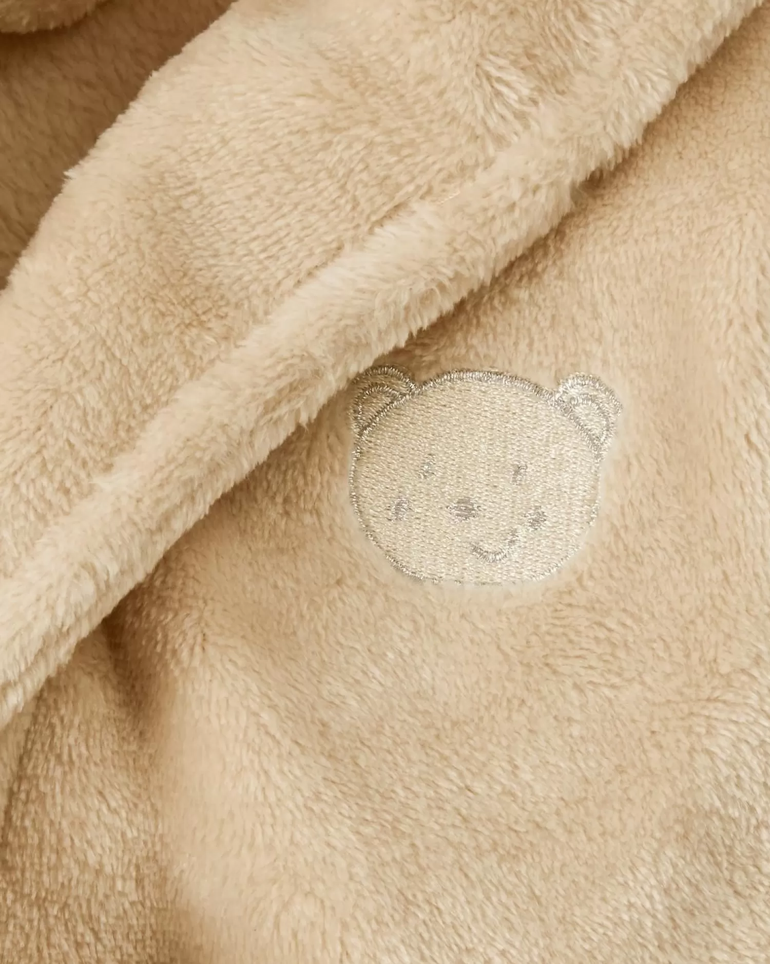 Kids Babytown Baby Teddy Fleece Robe - Toffee