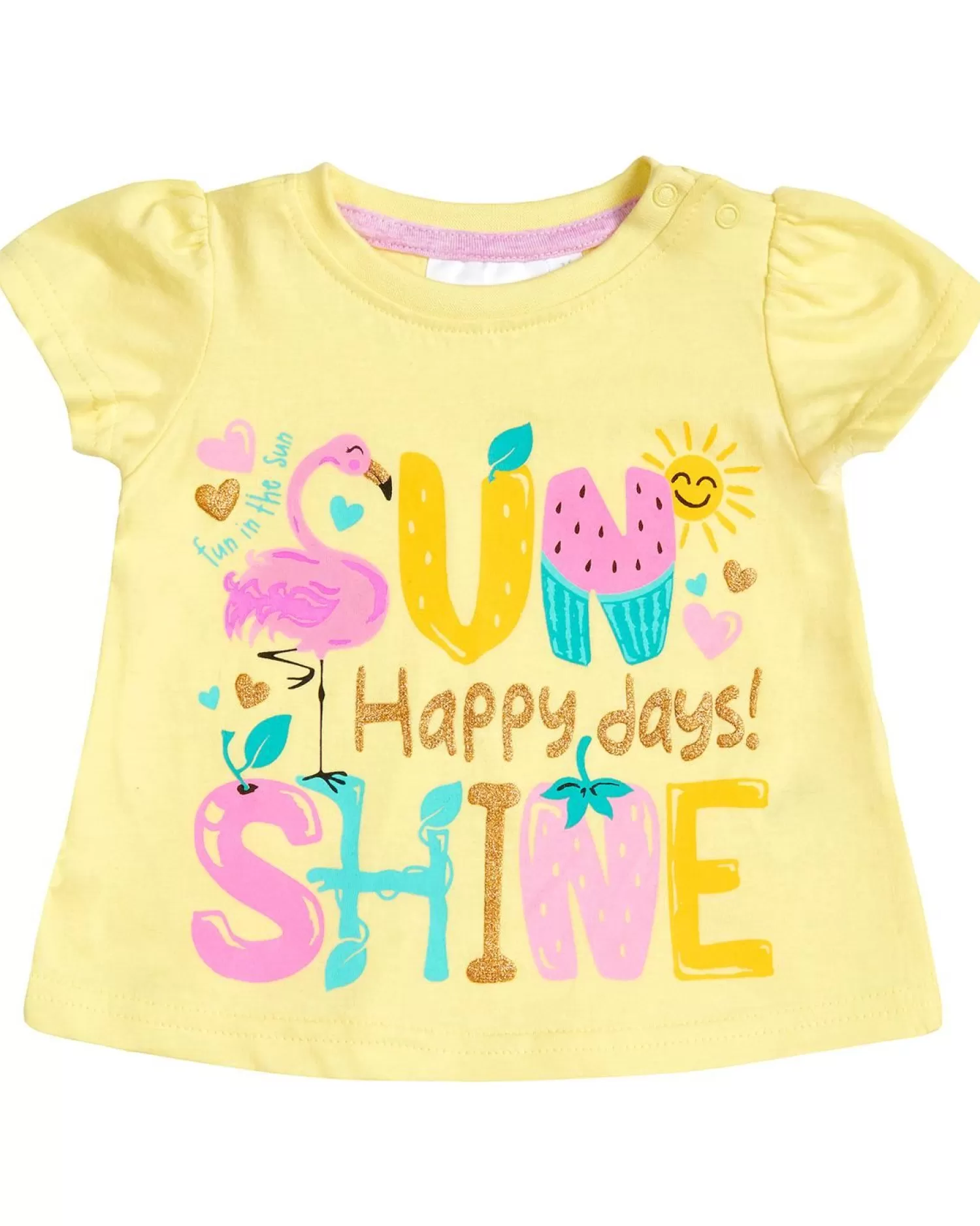 Kids * Baby Yellow Sunshine Short Sleeve T-Shirt