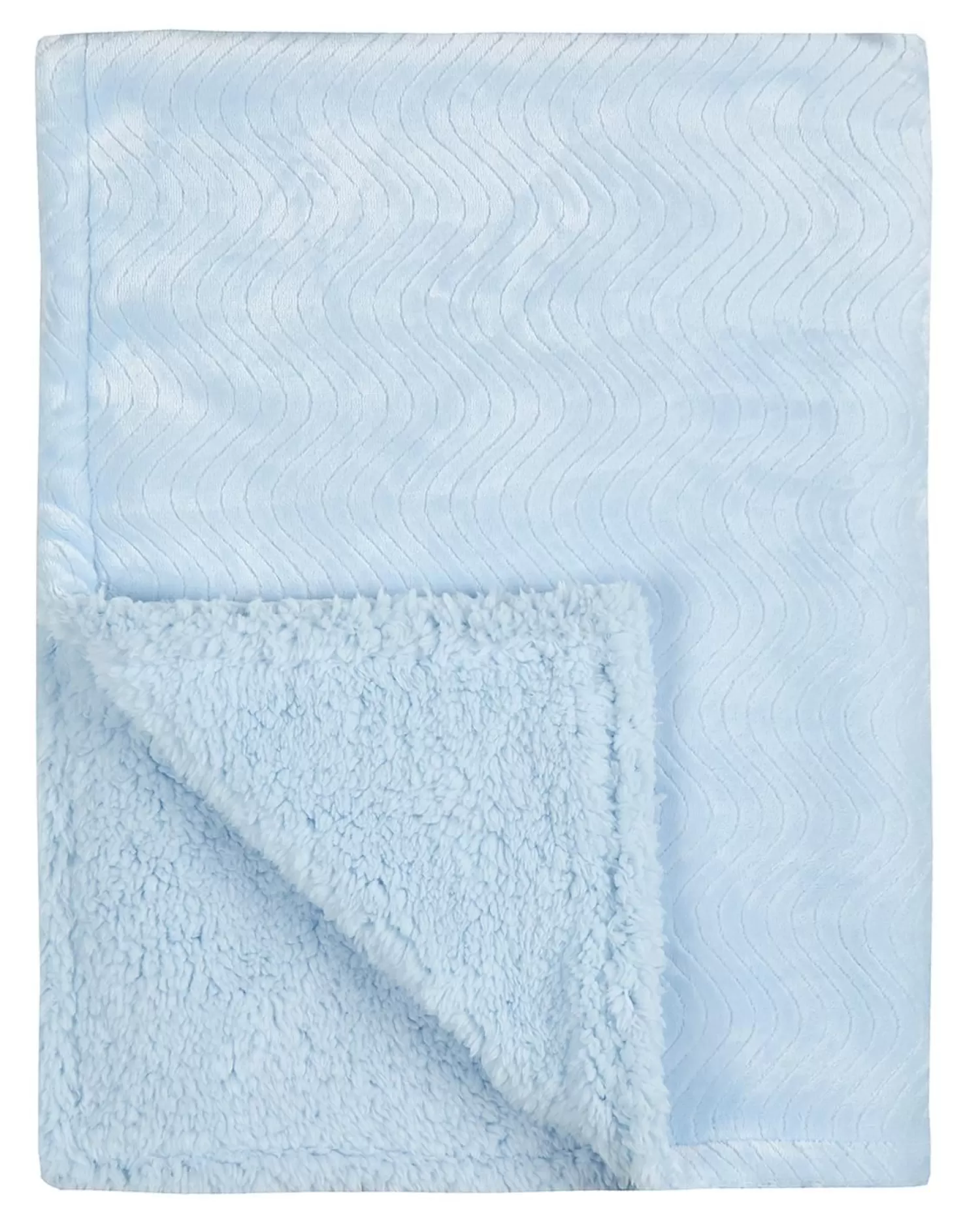 Kids Babytown Sherpa Blanket - Blue