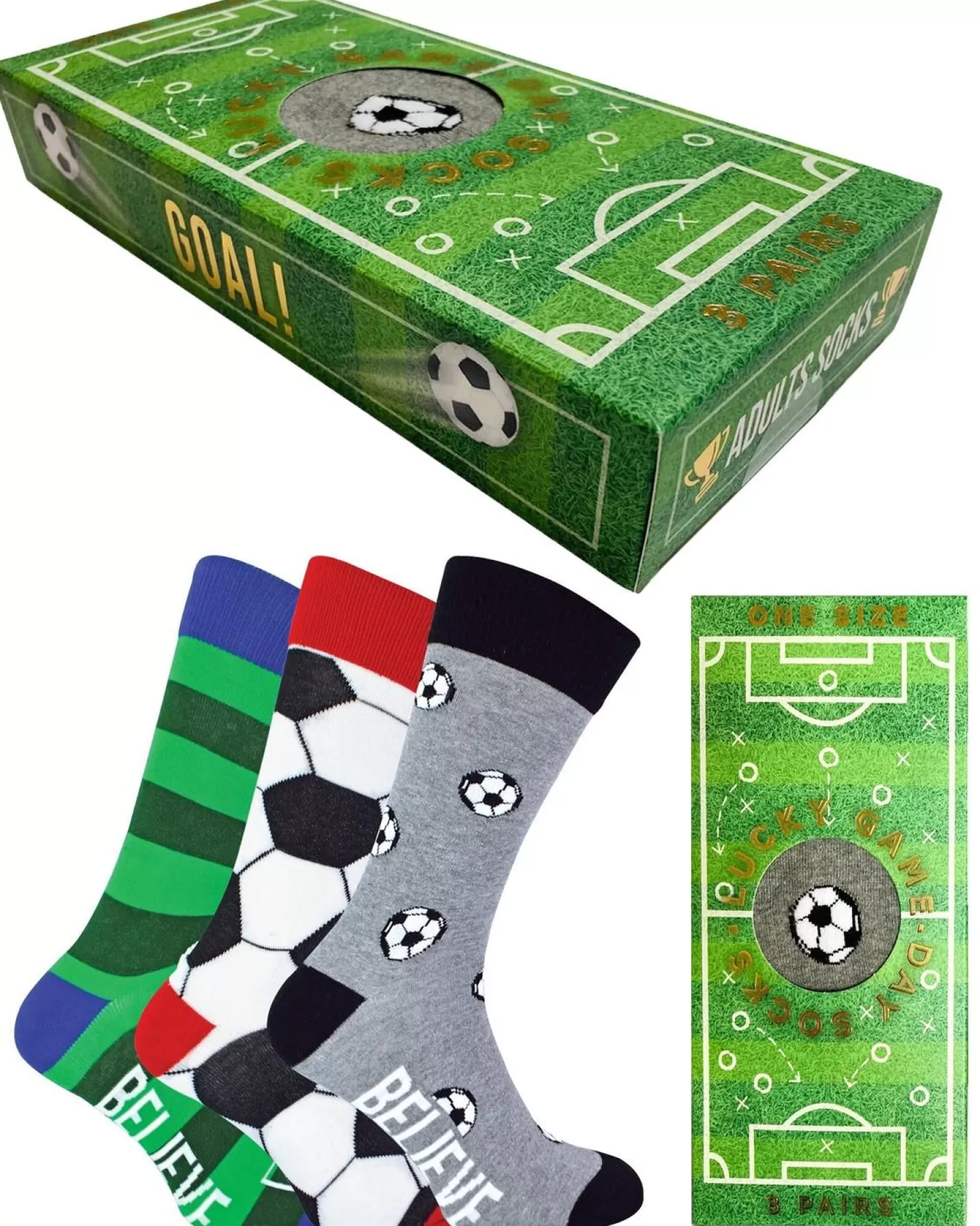 Men BOXT Socks Mens 3 Pack Football Gift Set