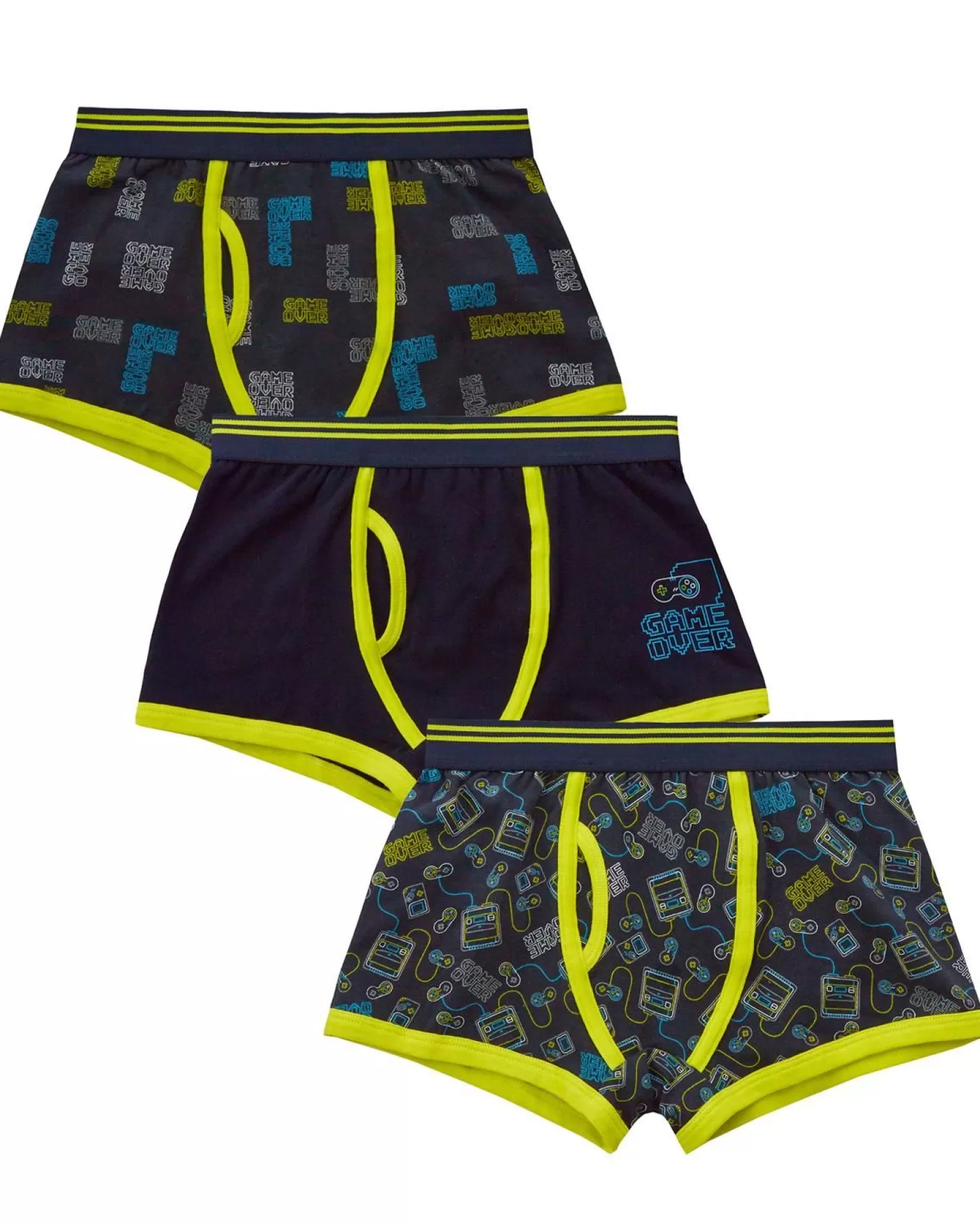 Kids 4Kidz Boys 3 Pack Gaming Print Boxers