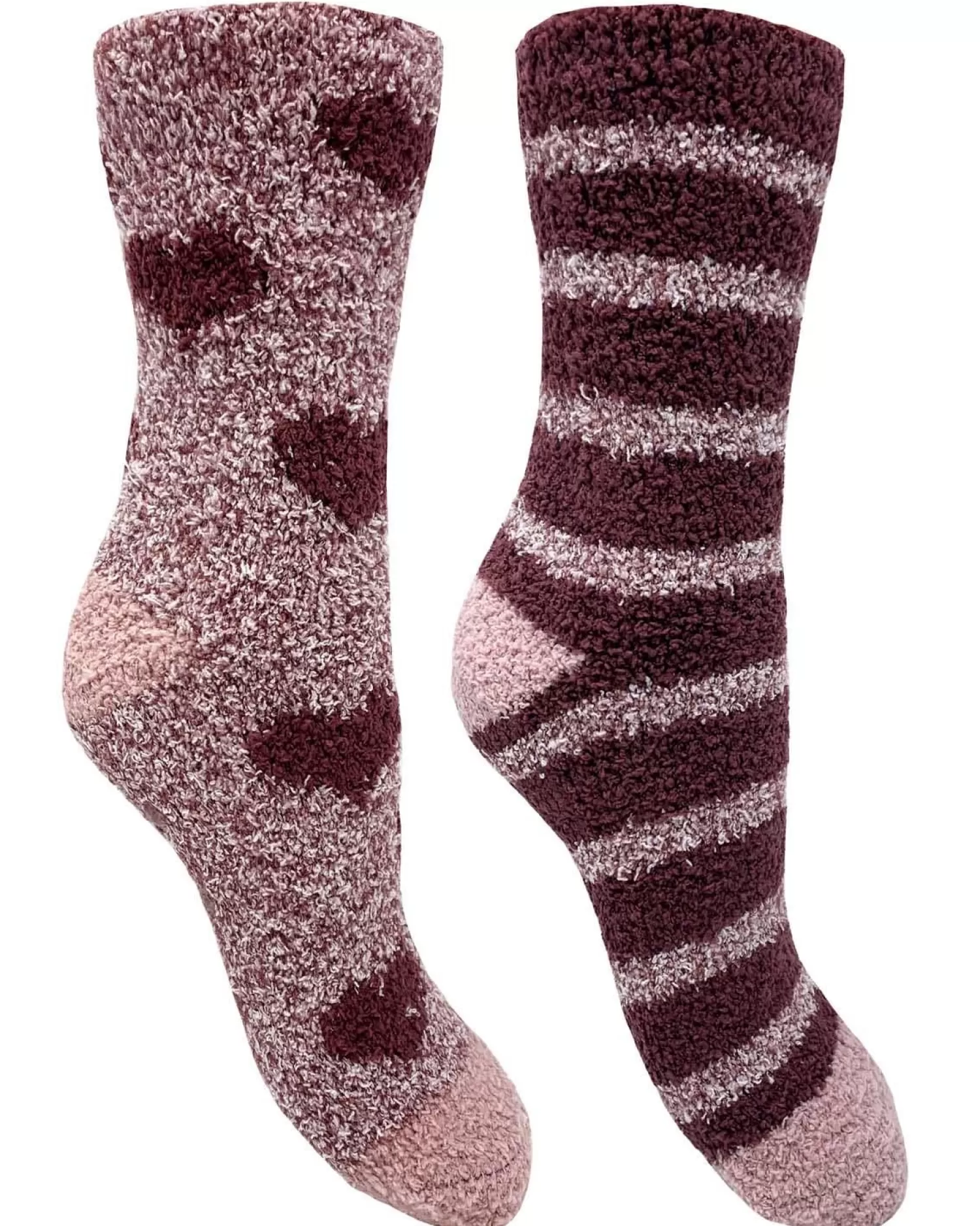 Bramble Socks | 2 Pack Berry Heart Fluffy Socks