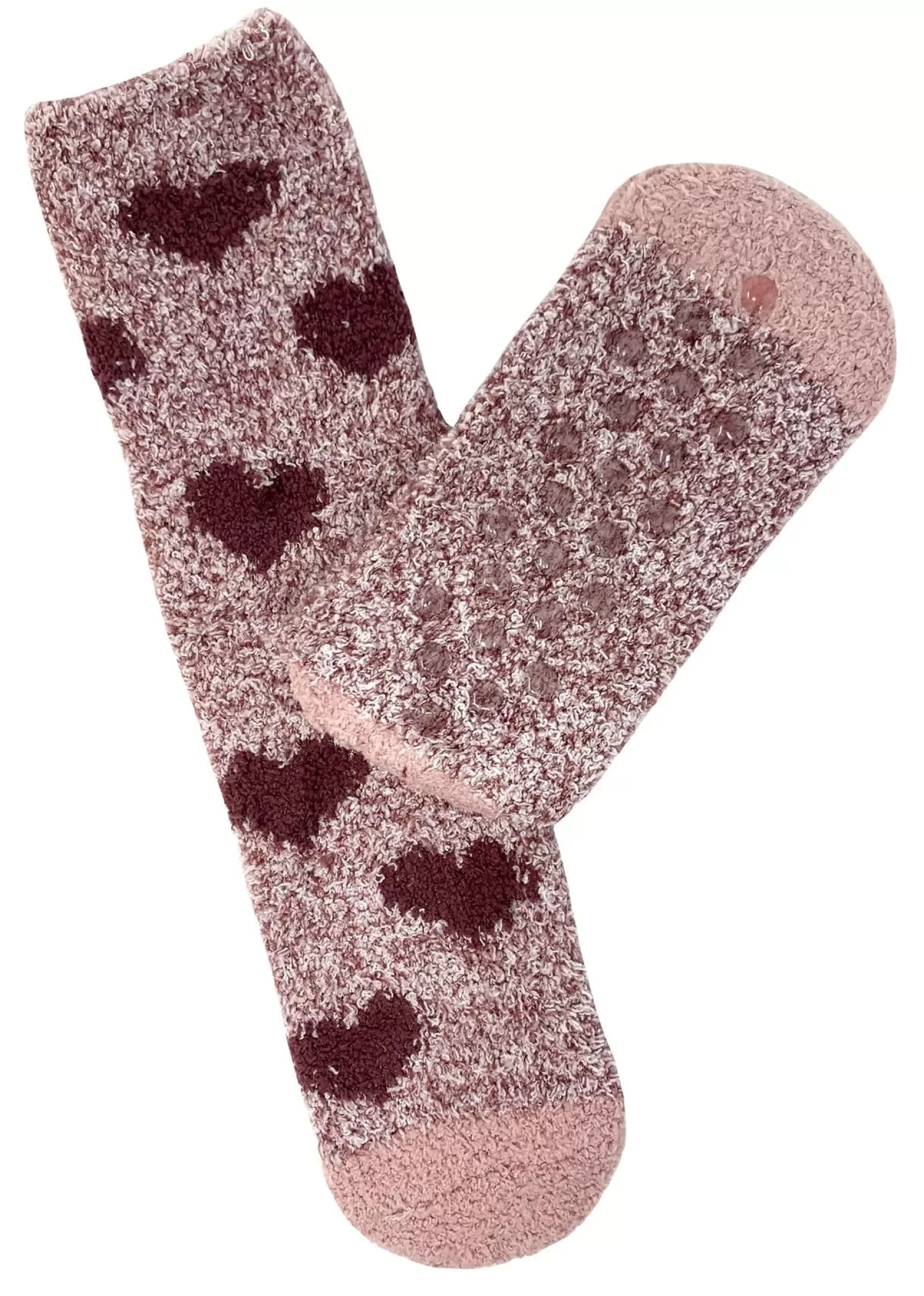 Bramble Socks | 2 Pack Berry Heart Fluffy Socks