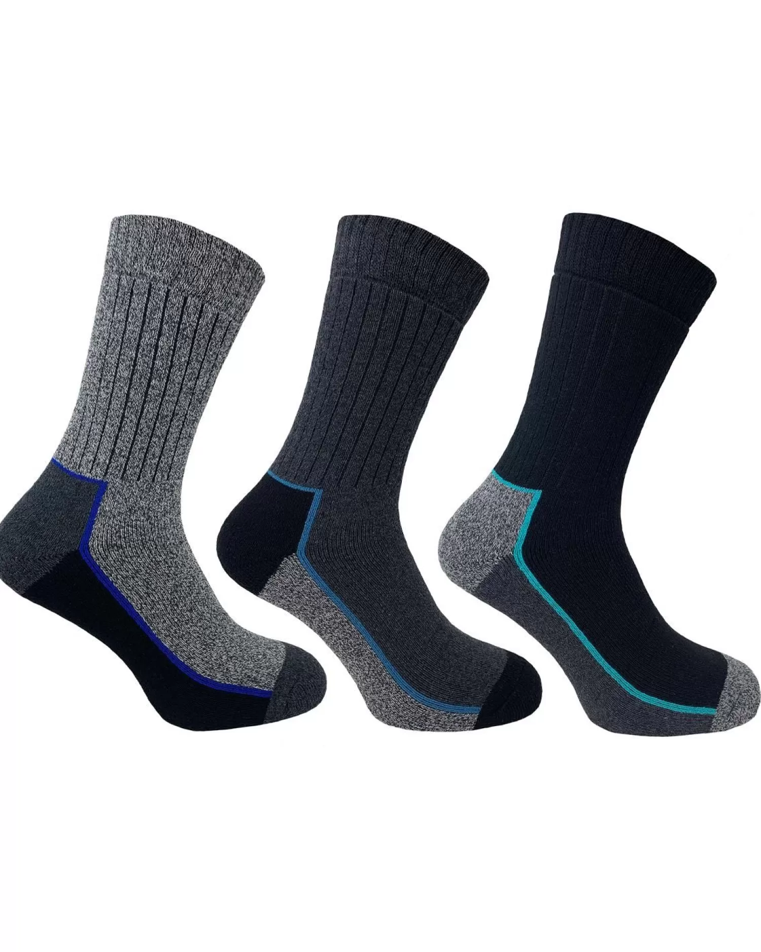 Men Bramble Mens 3 Pack Trekker Boot Socks