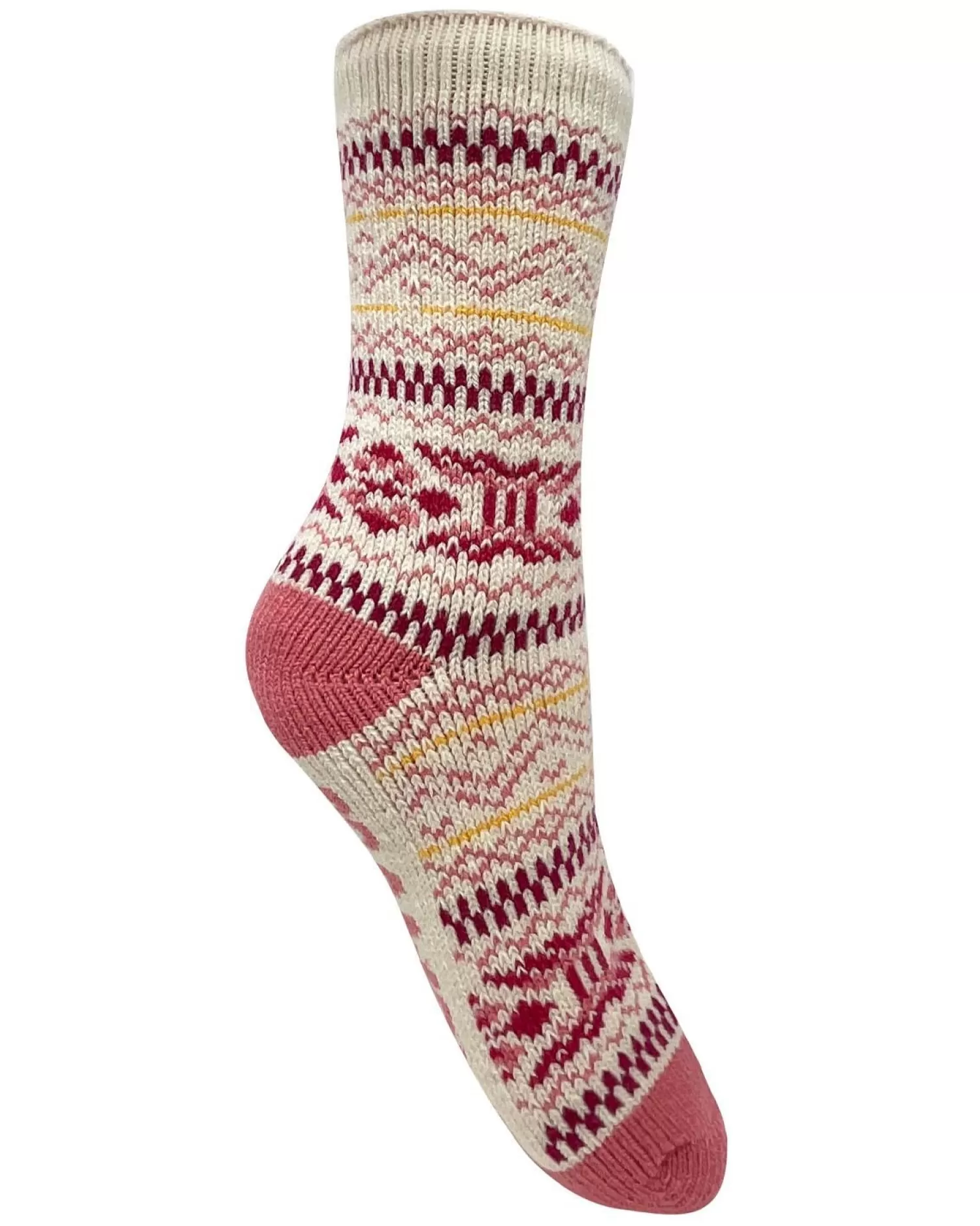 Bramble Socks | Pink Fairisle Thermasocks