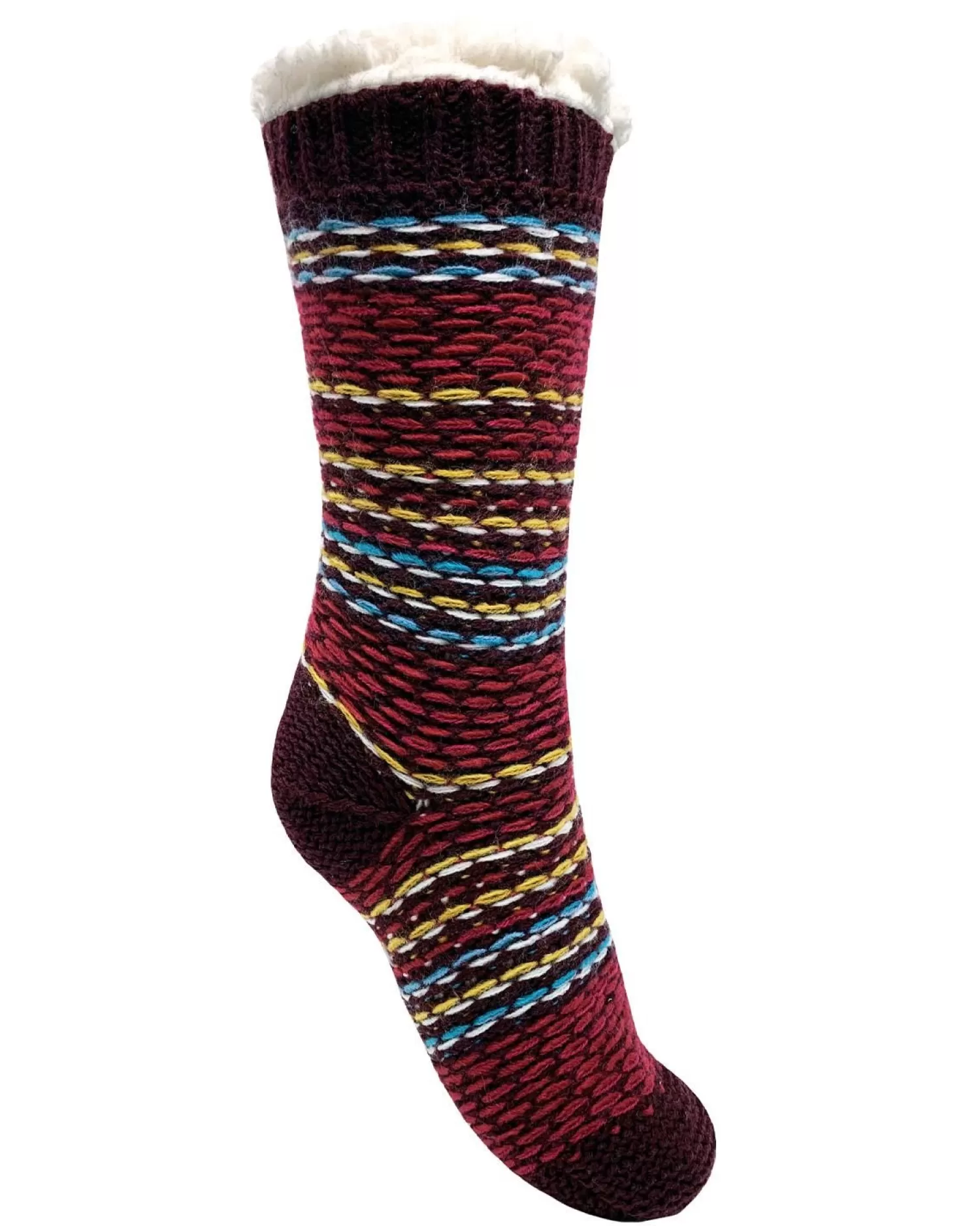 Bramble Socks | Rainbow Textured Slipper Socks