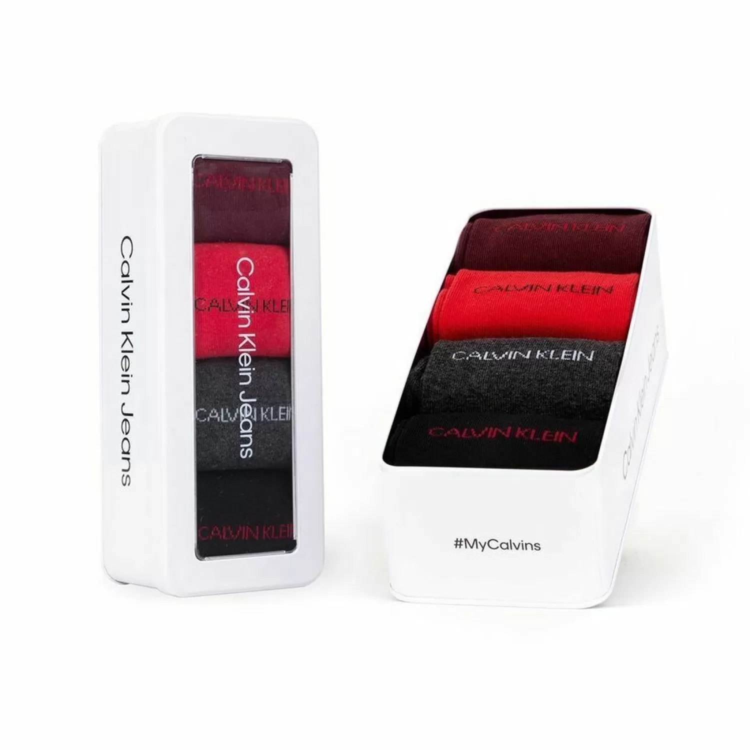 Men Calvin Klein 4 Pairs Mens Socks Gift Set - Tawny Combo