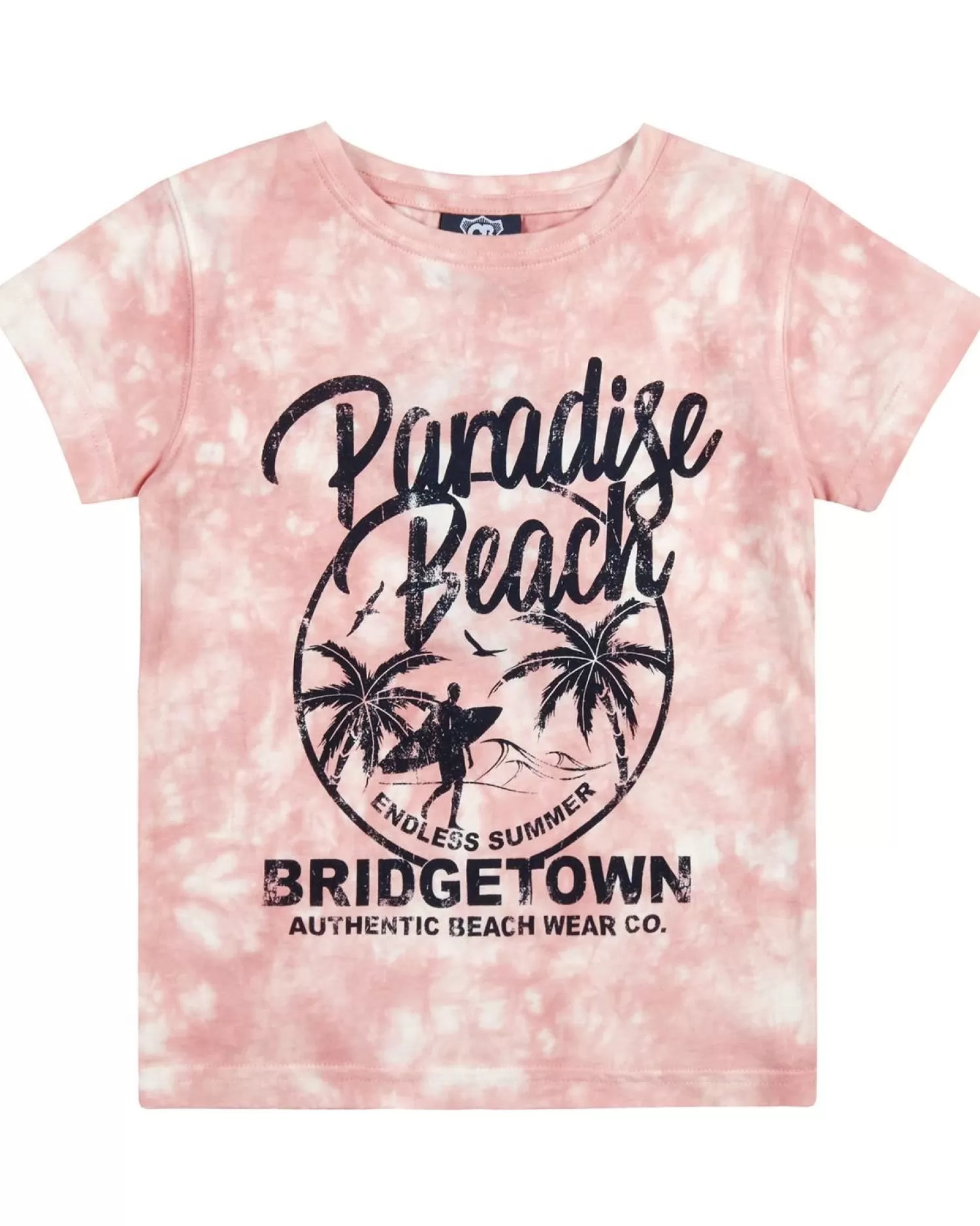 Kids Cargo Bay Boys Pink Tie Dye Short Sleeve T-Shirt