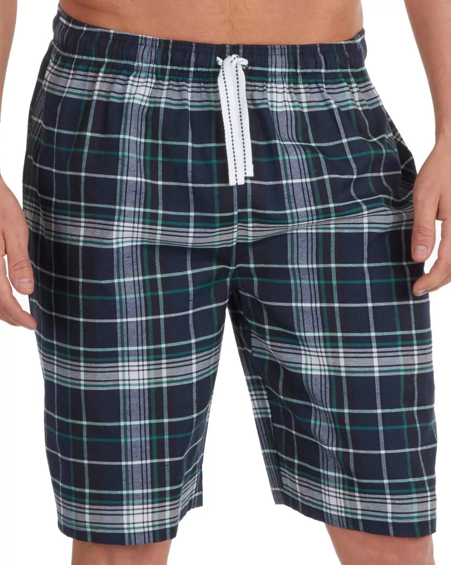 Men Cargo Bay Check Short Pyjamas - Navy