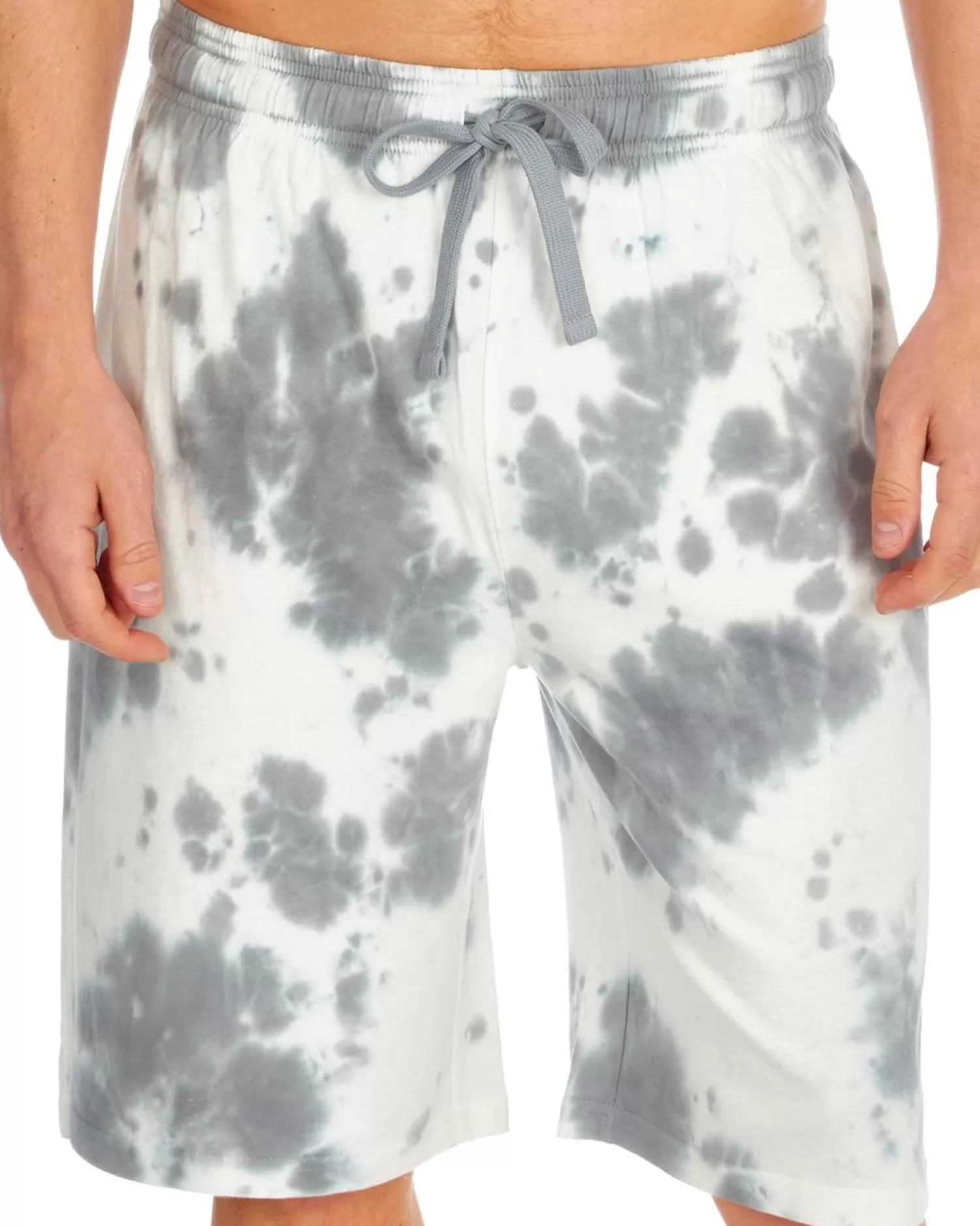 Men Cargo Bay Mens Tie Dye Short Pyjamas - Grey