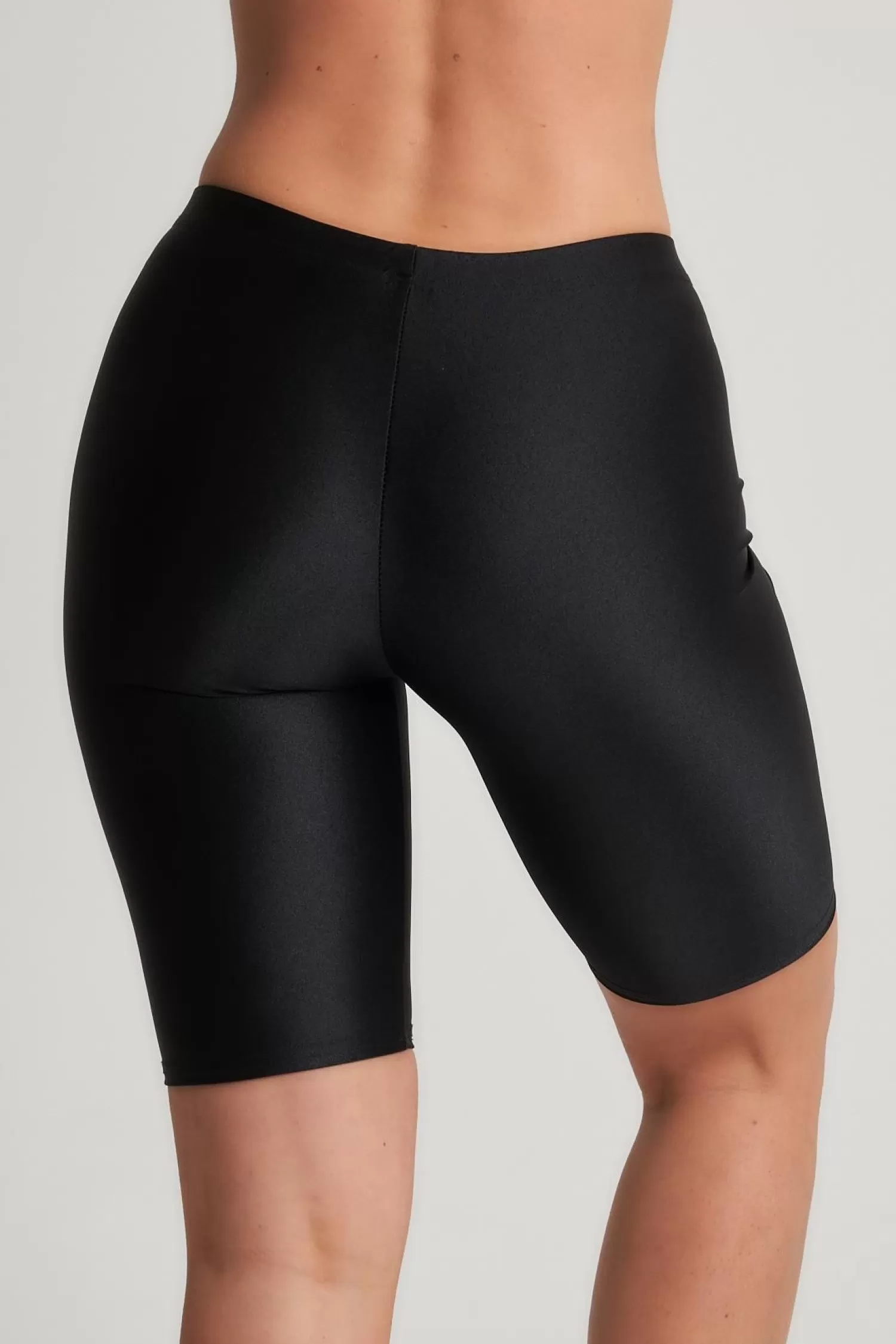 * Shorts & Skirts | Classic Shiny Lycra Cycling Shorts - Black