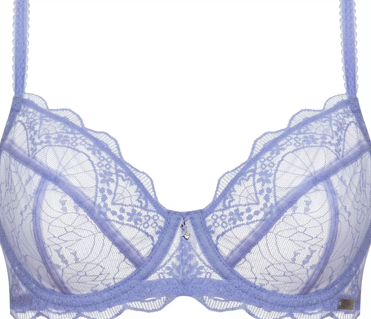 * Bras | Cybele By Naturana Sheer Lace Balcony Bra - Lilac