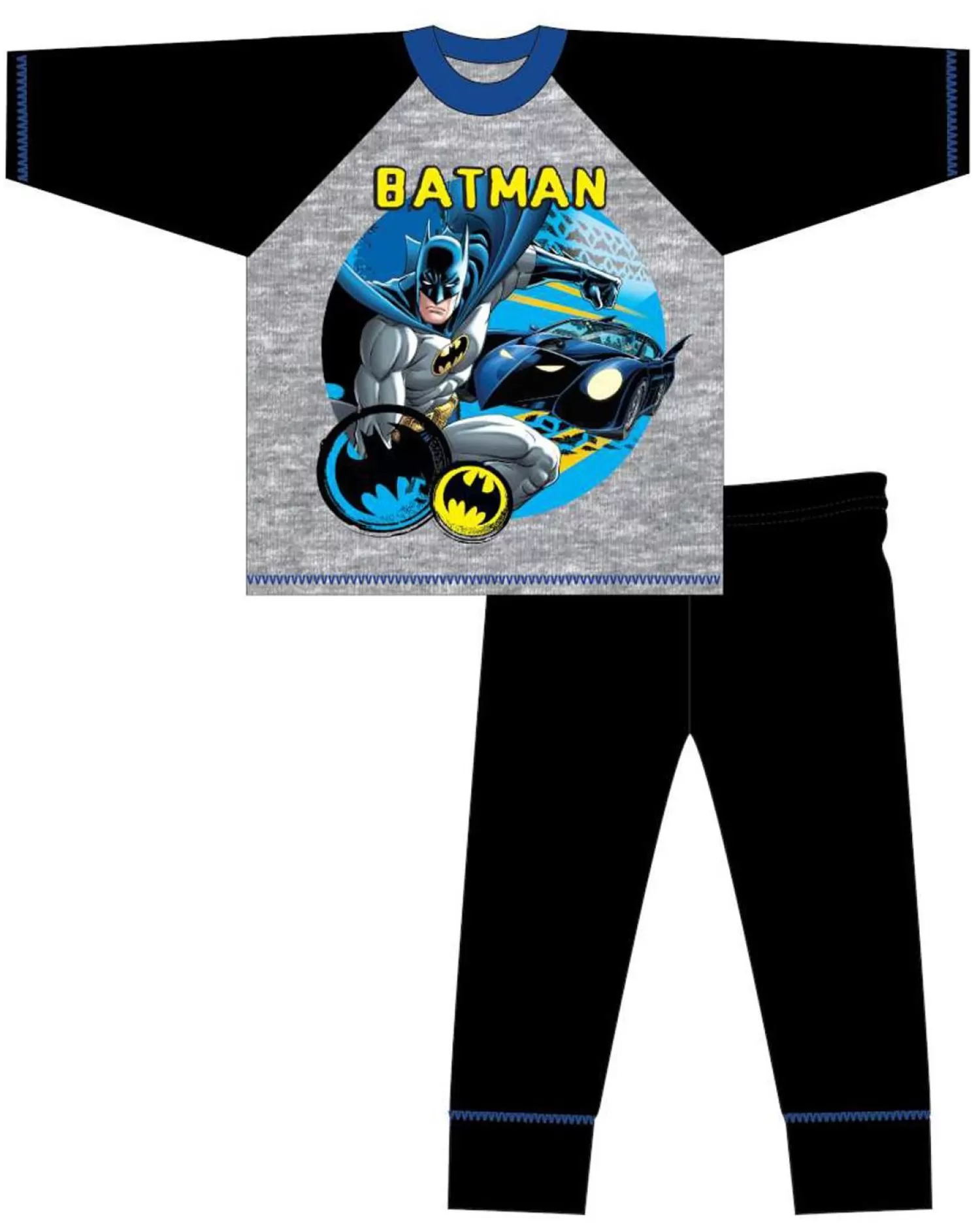 Kids DC Comics Kids Batman With Batmobile Pyjamas