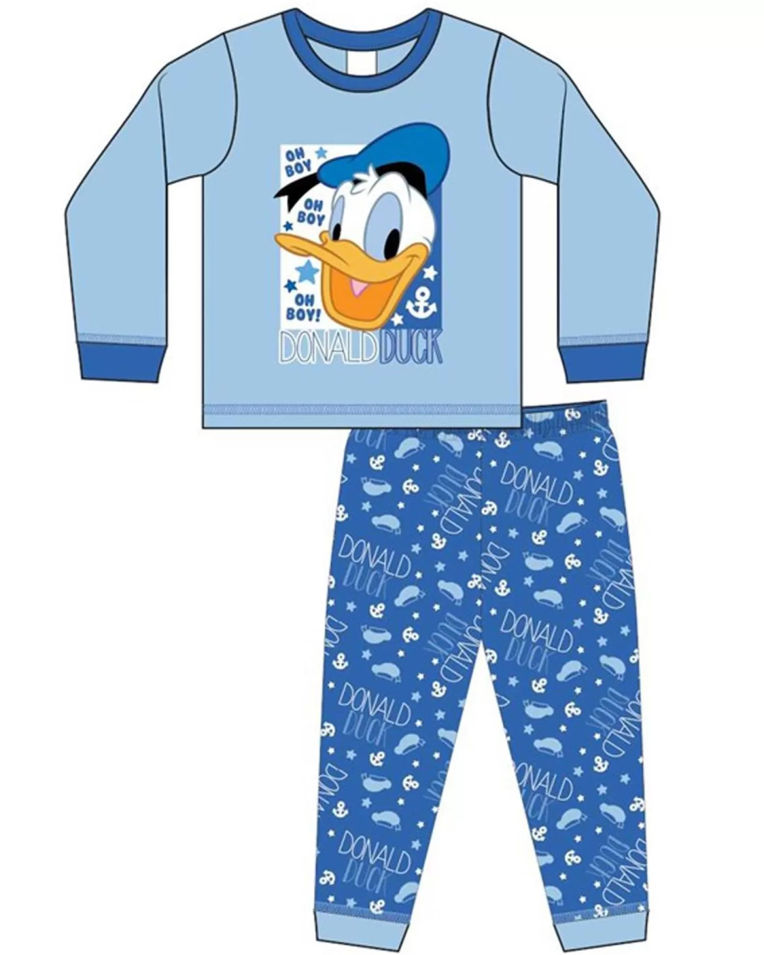 Kids Disney Baby Donald Duck Blue Pyjamas