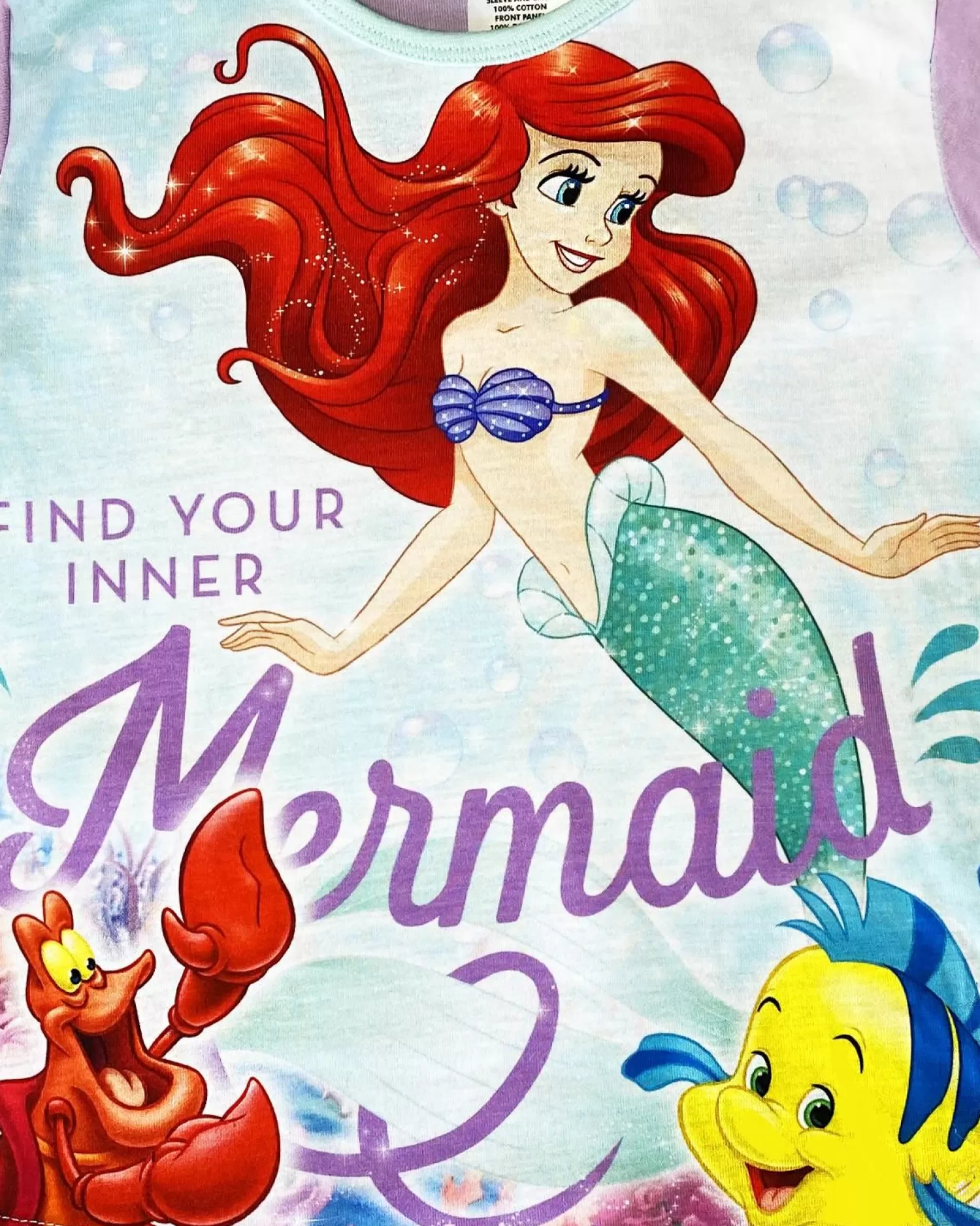 Kids Disney Kids Little Mermaid Find Your Inner Mermaid Pyjamas