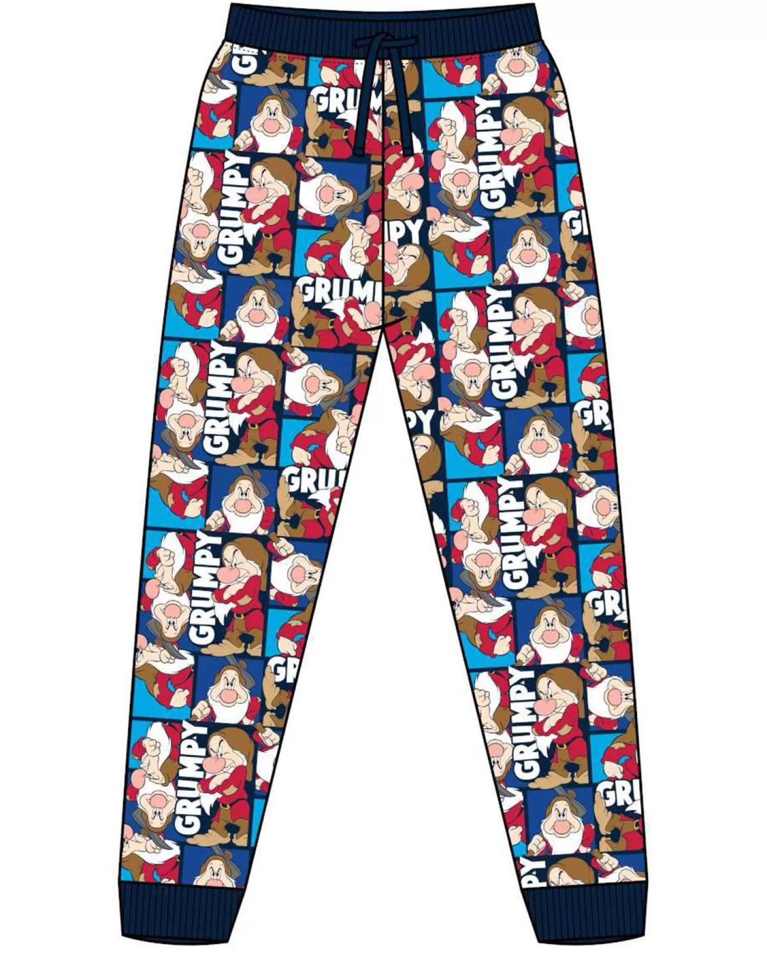 Men Disney Mens Grumpy All Over Print Lounge Pants