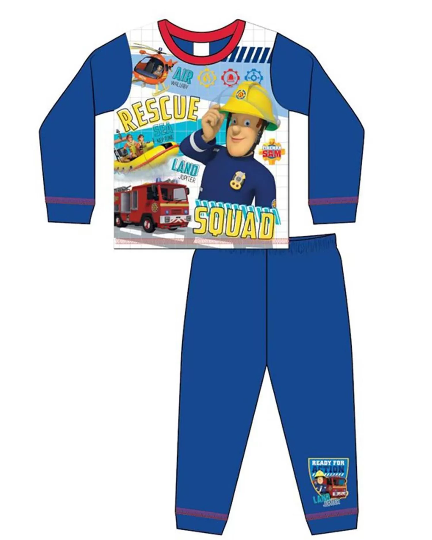 Kids Fireman Sam Kids Rescue Squad Pyjamas