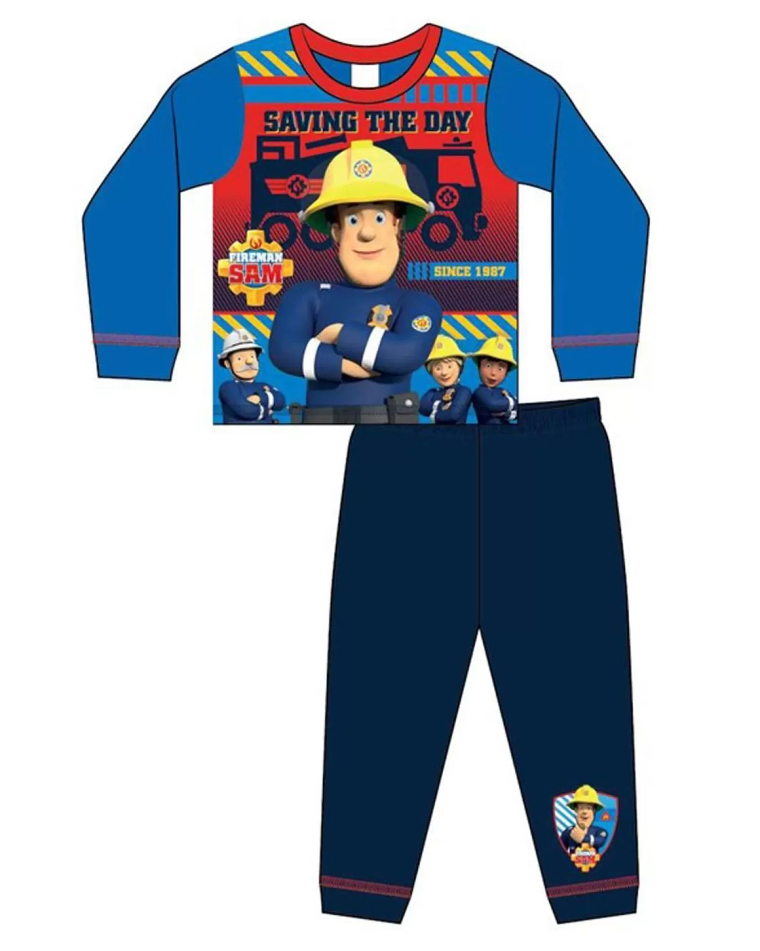 Kids Fireman Sam Kids Saving The Day Pyjamas