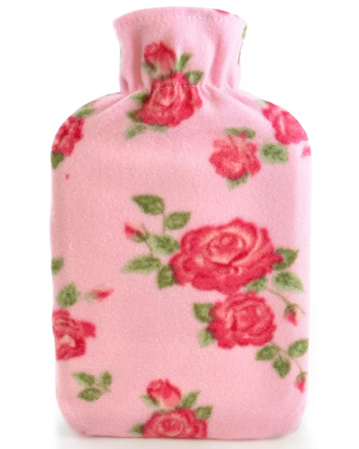 * Floral Print Hot Water Bottle - Pink