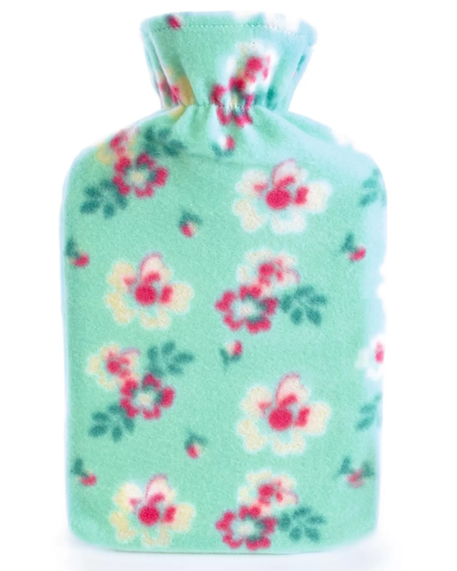 * Floral Print Hot Water Bottle - Turqouise