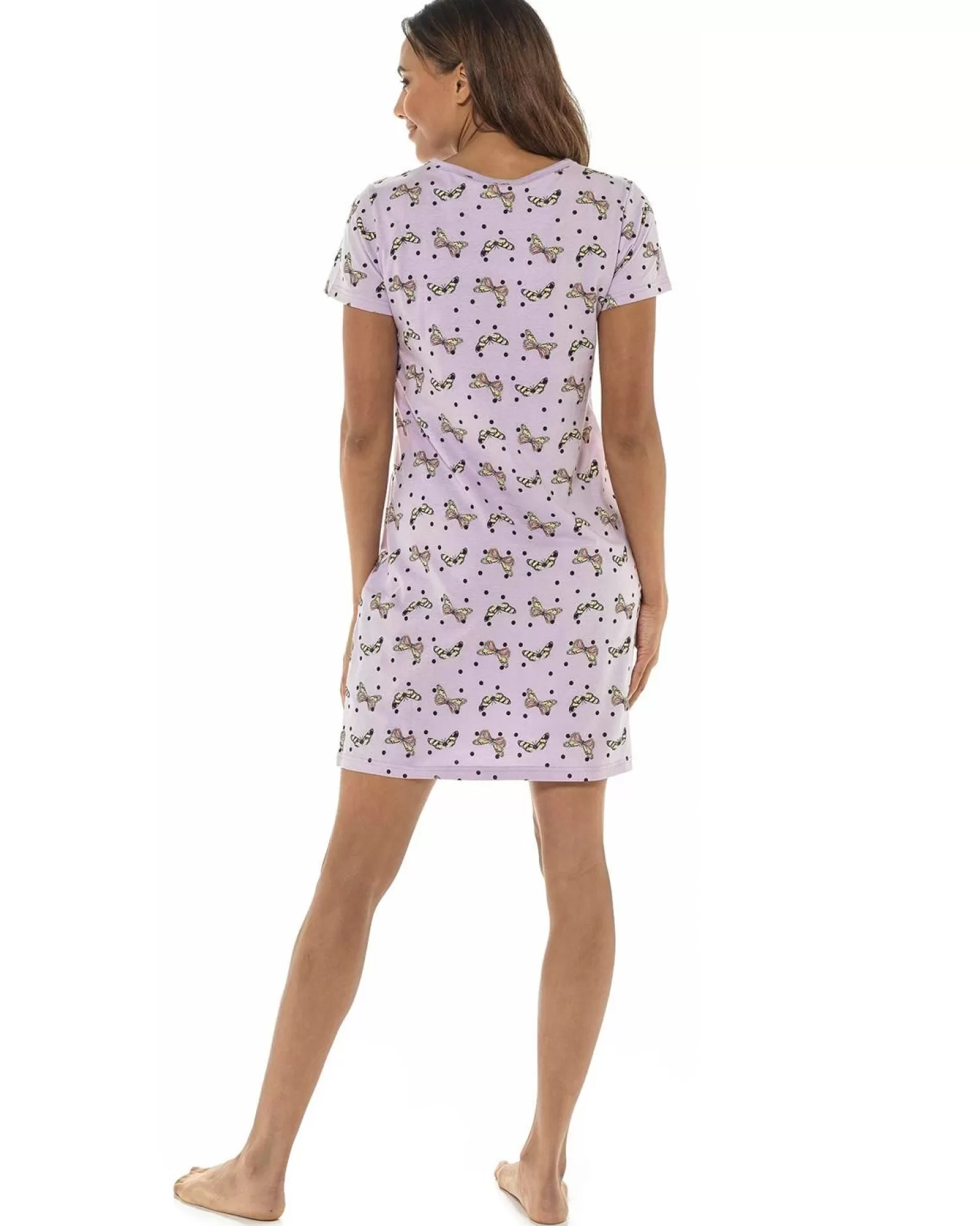 Follow That Dream Nighties | Lilac Spot & Butterfly Nightie