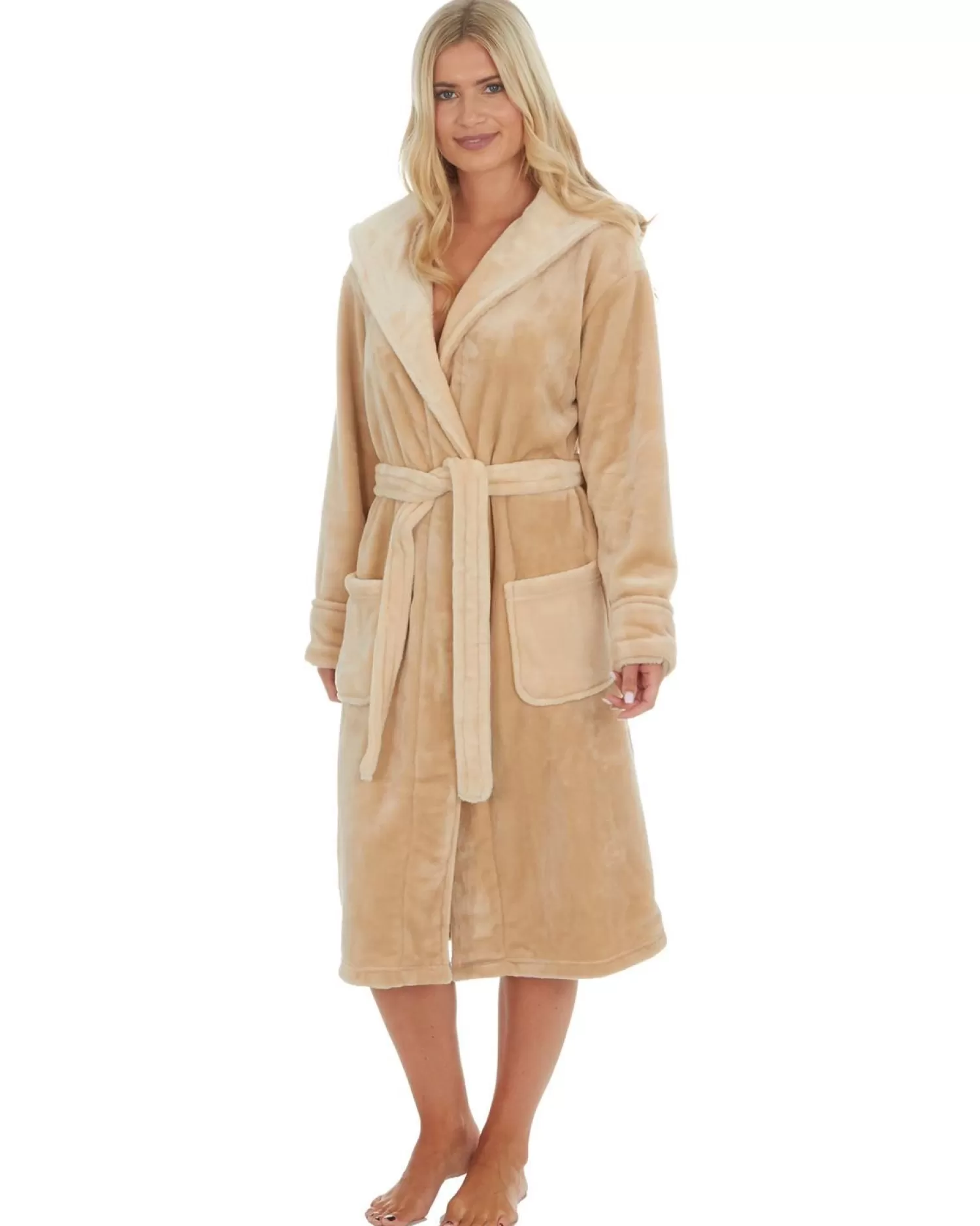 Forever Dreaming Dressing Gowns | Beige Fox Dressing Gown