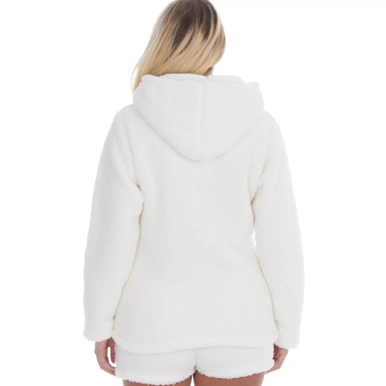 Forever Dreaming Loungewear | Borg Hoodie - Cream