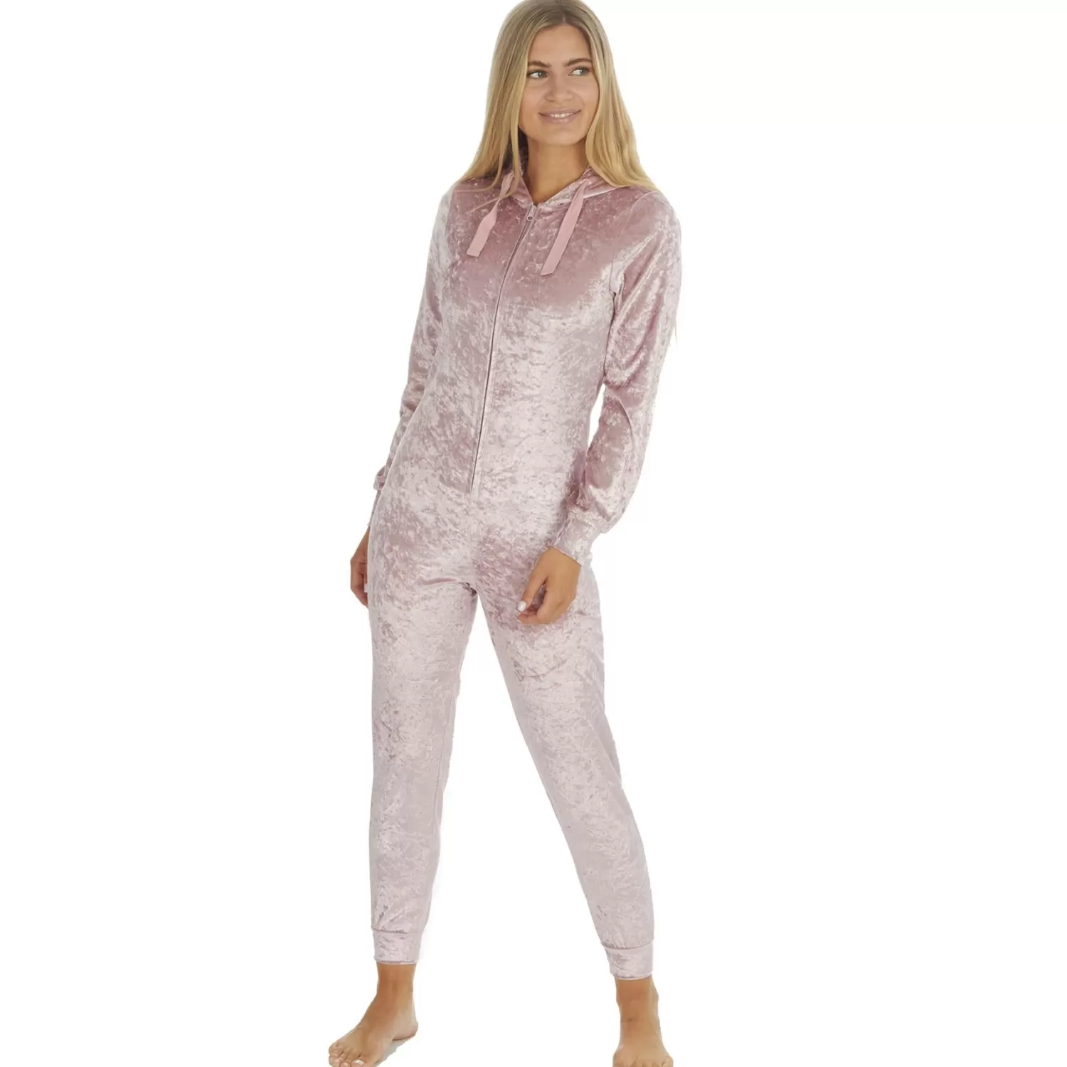 Forever Dreaming Onesies | Crushed Velvet Onesie - Pink