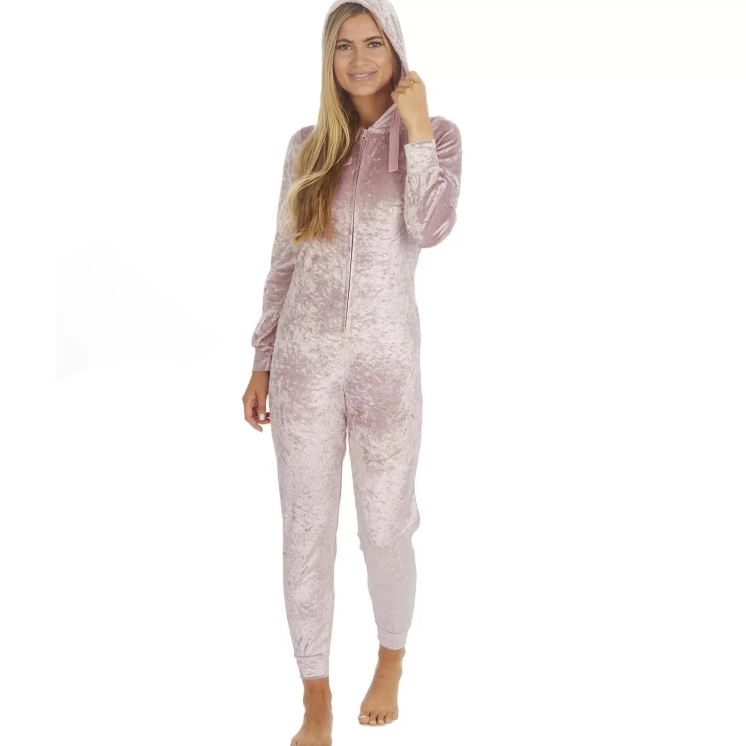 Forever Dreaming Onesies | Crushed Velvet Onesie - Pink