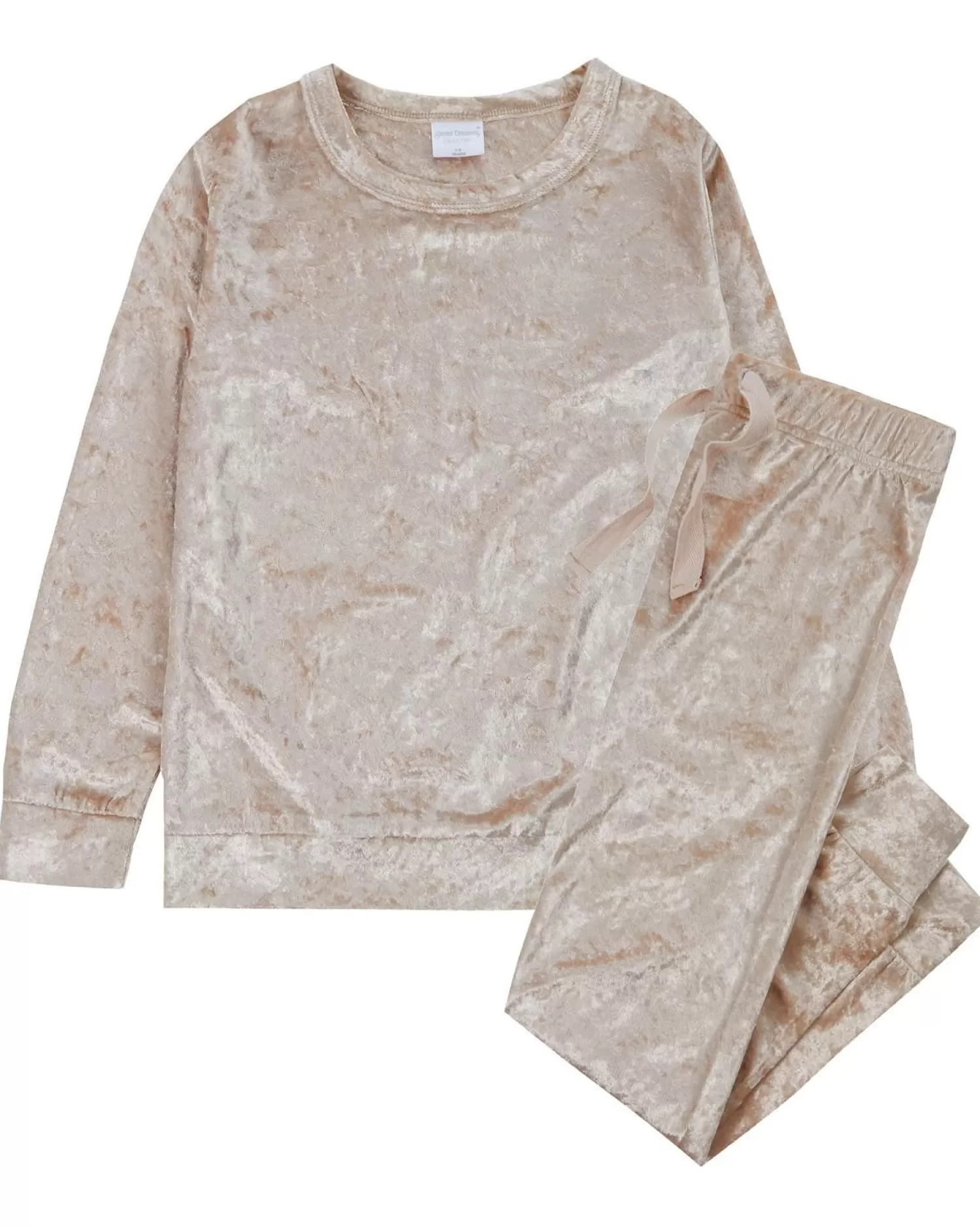 Kids Forever Dreaming Girls Velvet Lounge Set - Gold