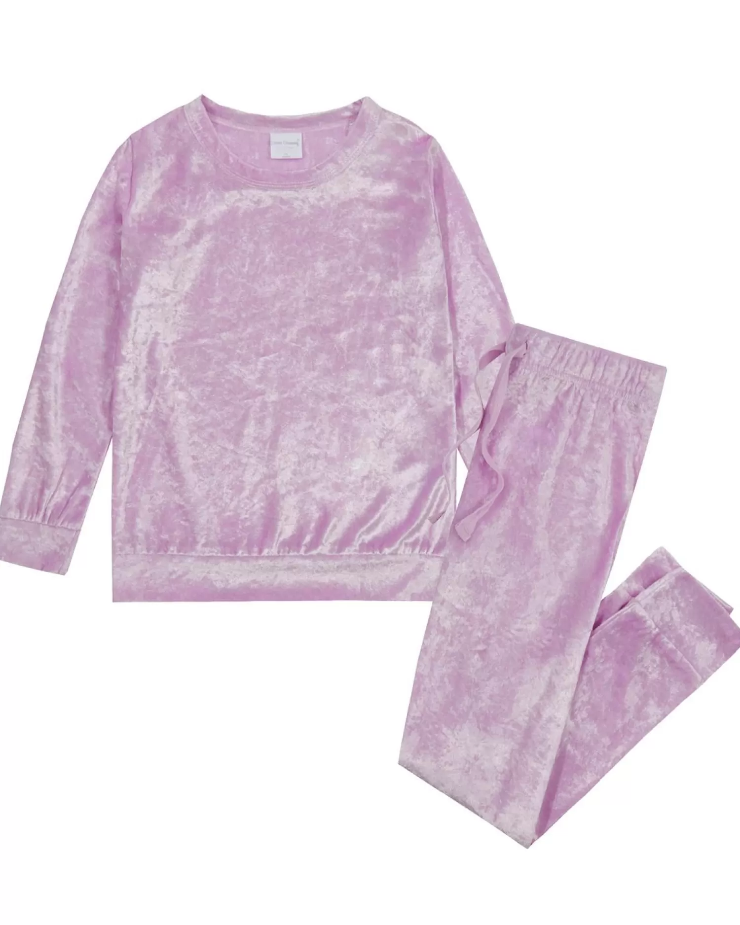 Kids Forever Dreaming Girls Velvet Lounge Set - Lilac